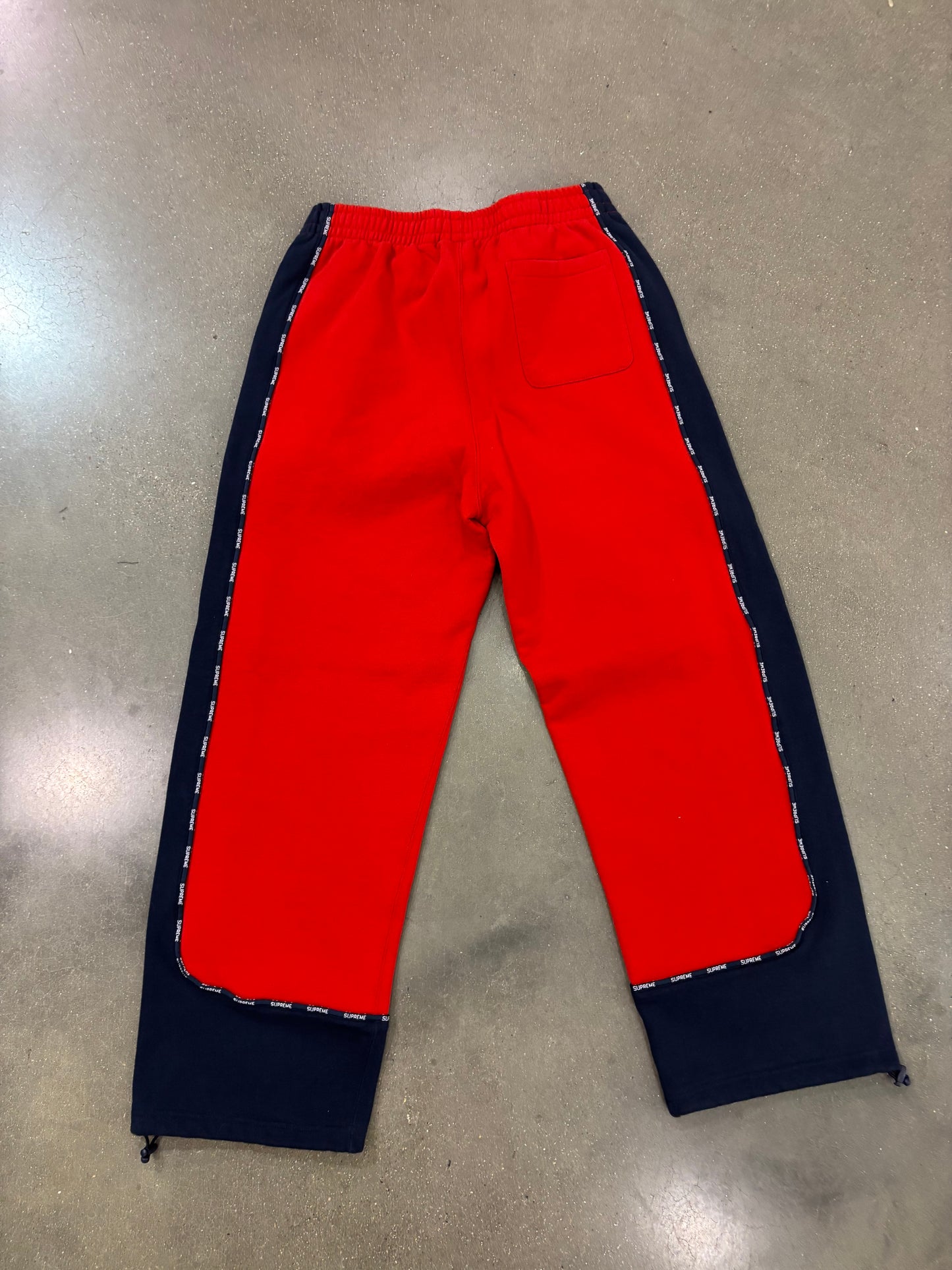 Supreme Piping Sweatpant Red (FW25)