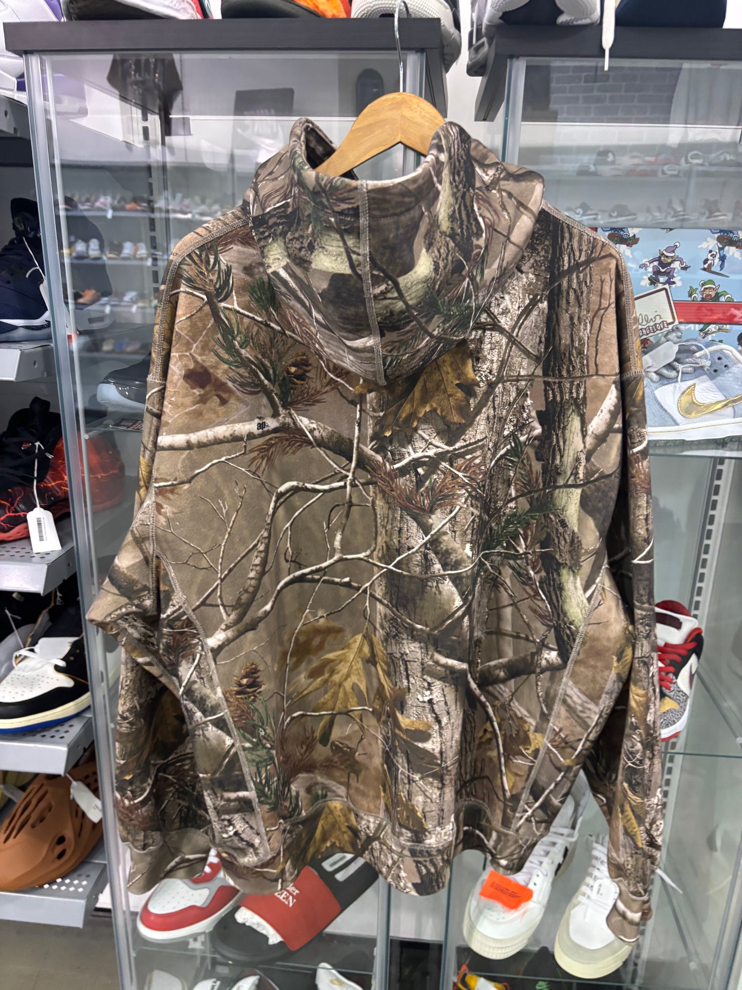 Preowned Supreme Box Logo Hooded Sweatshirt Real Tree