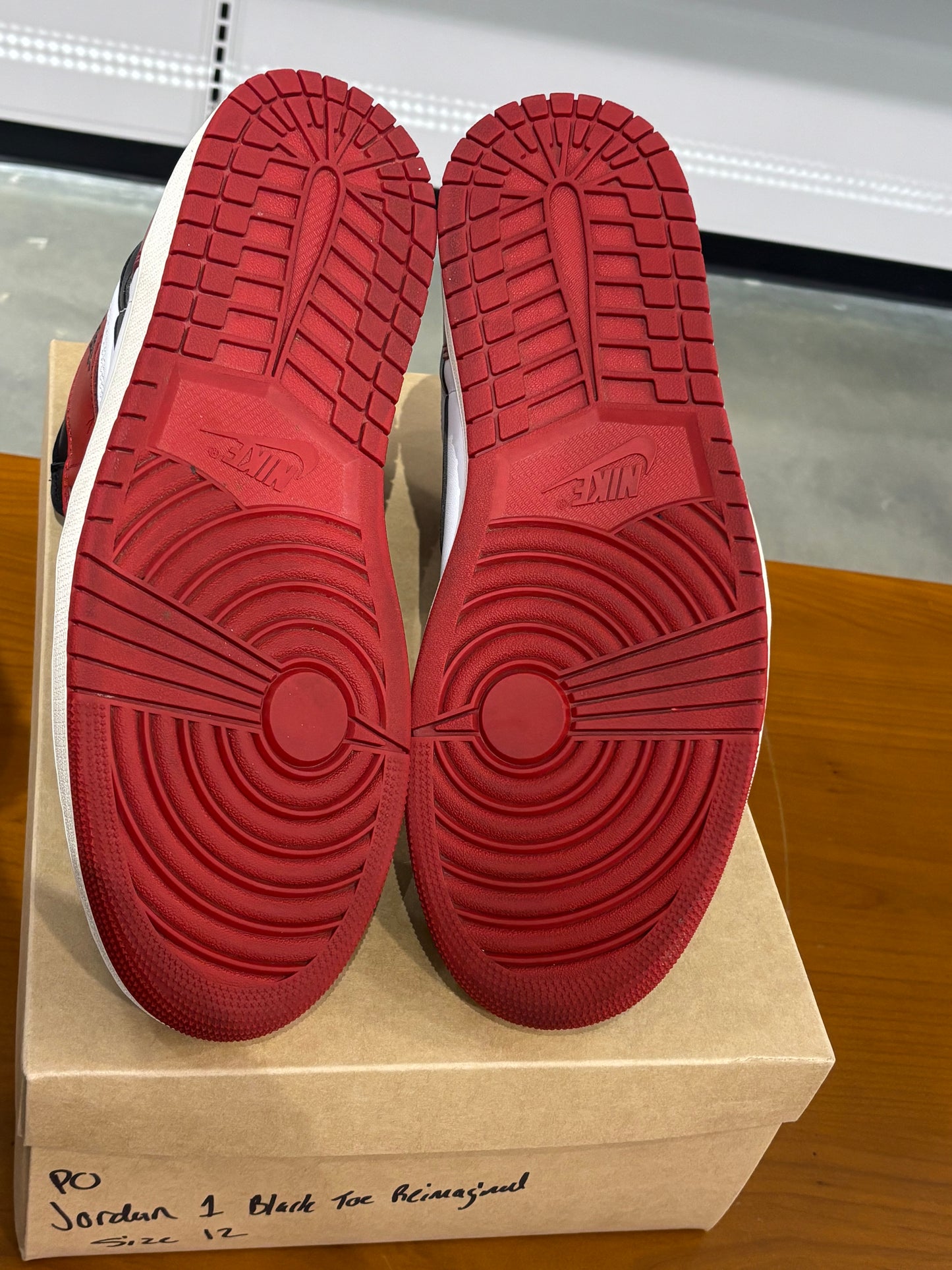 Preowned Air Jordan 1 Black Toe Reimagined