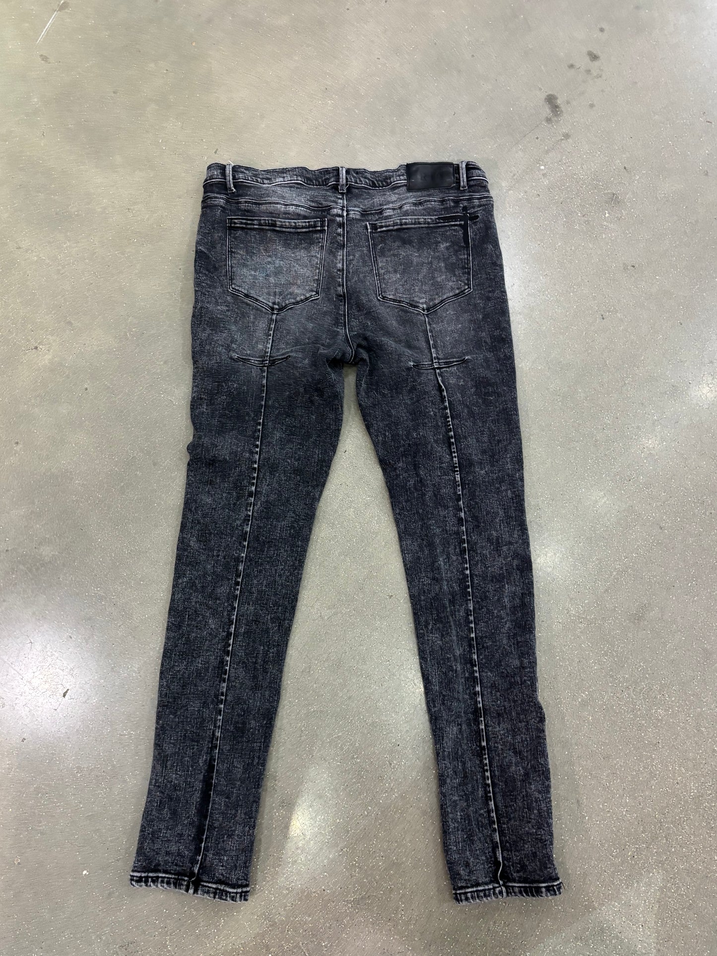Preowned Ksubi Van Winkle Tektonik Distress Jeans Black