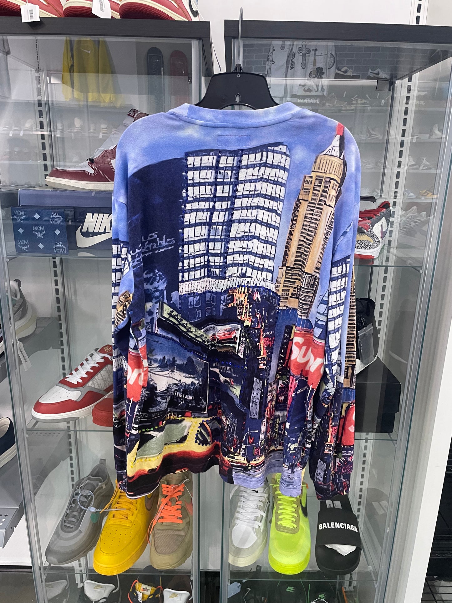 Preowned Supreme Skyline Sequin L/S Top