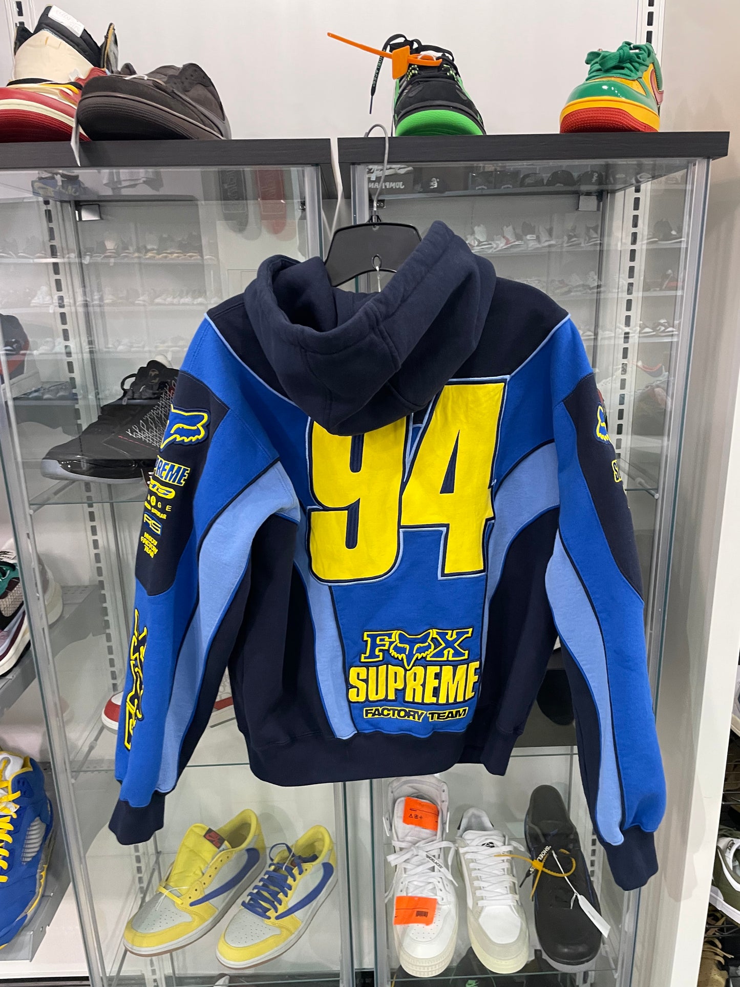 PO Supreme Fox Racing Hoodie Blue