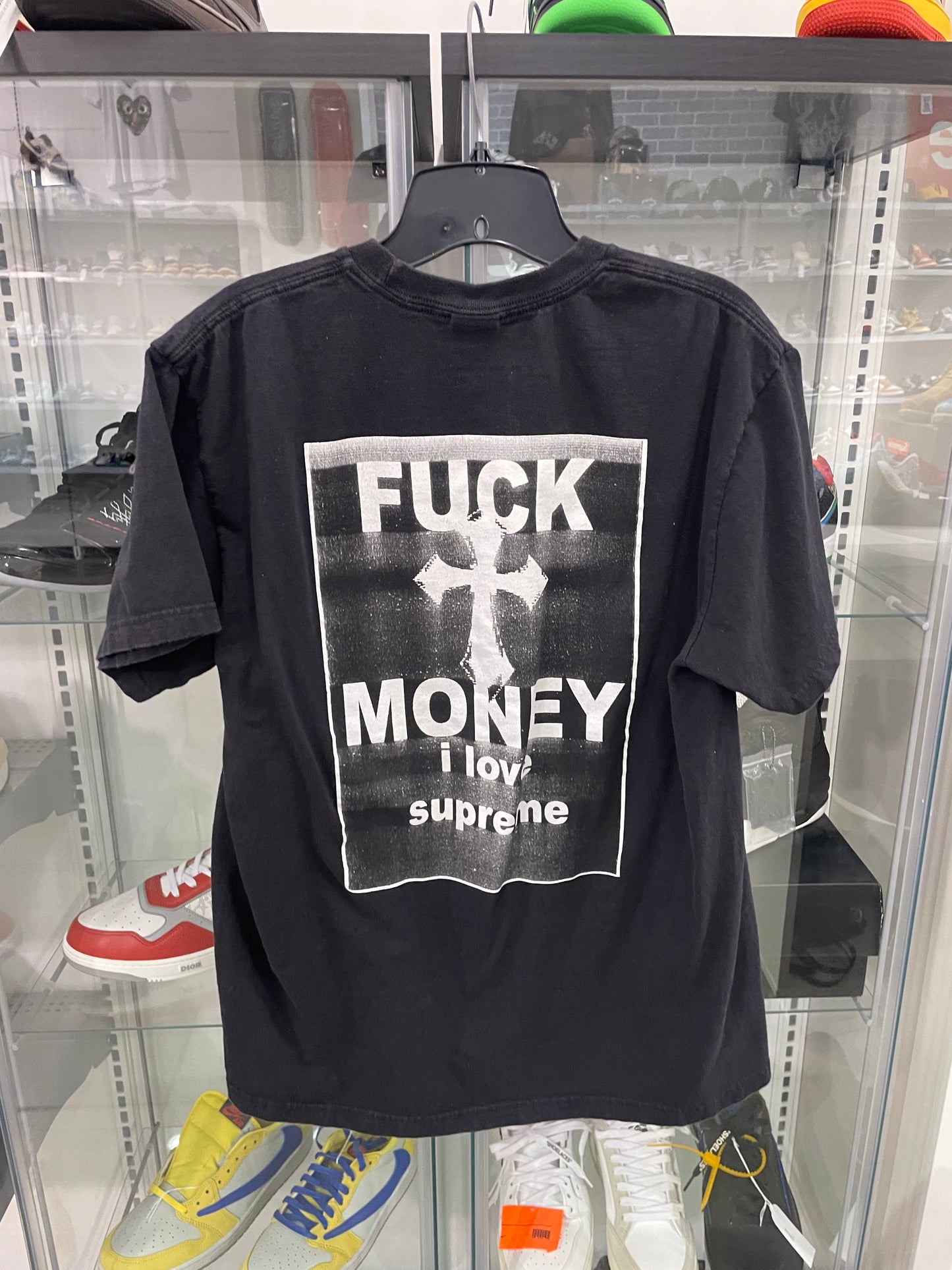 PO Supreme Fuck Money Tee Black