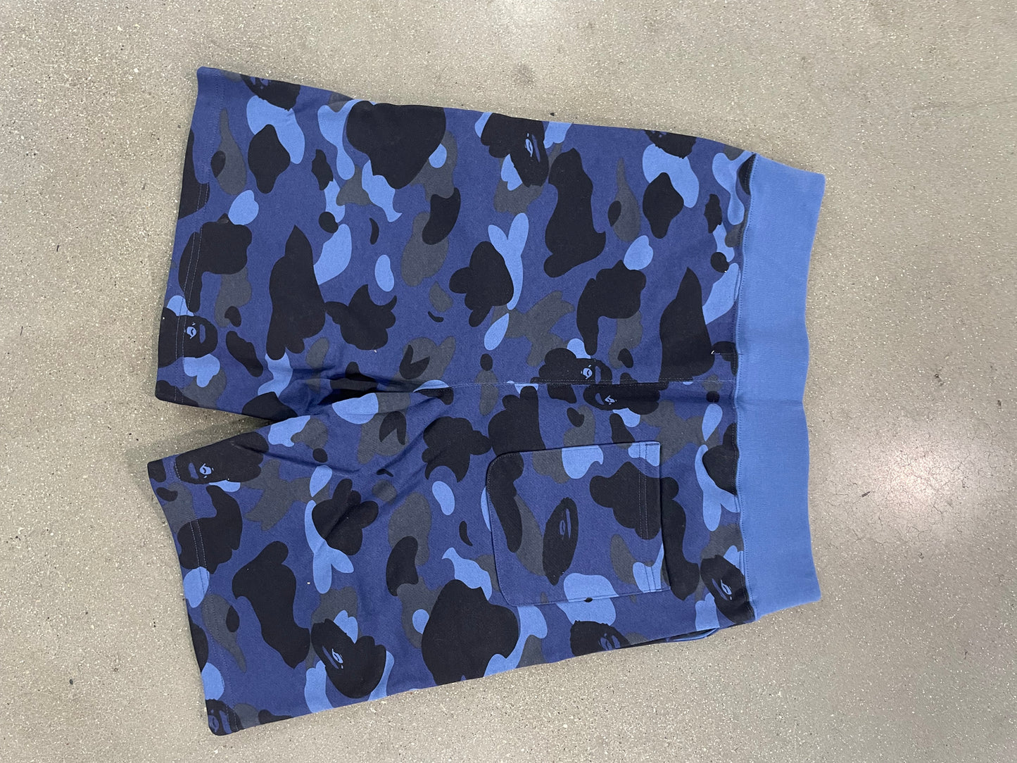 Bape Camo Shorts Blue