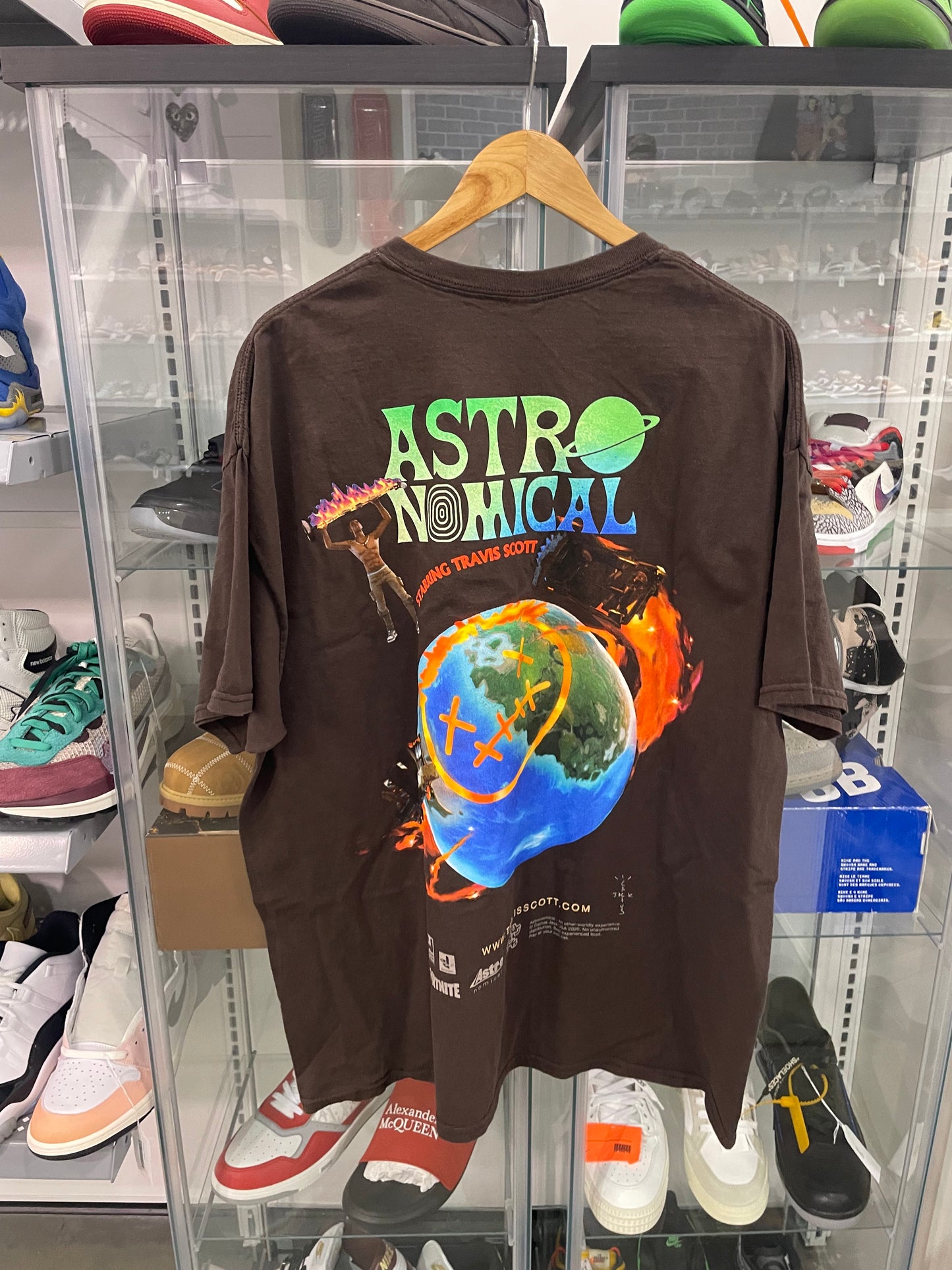 Travis Scott The Scotts Sicko Event T-Shirt Brown