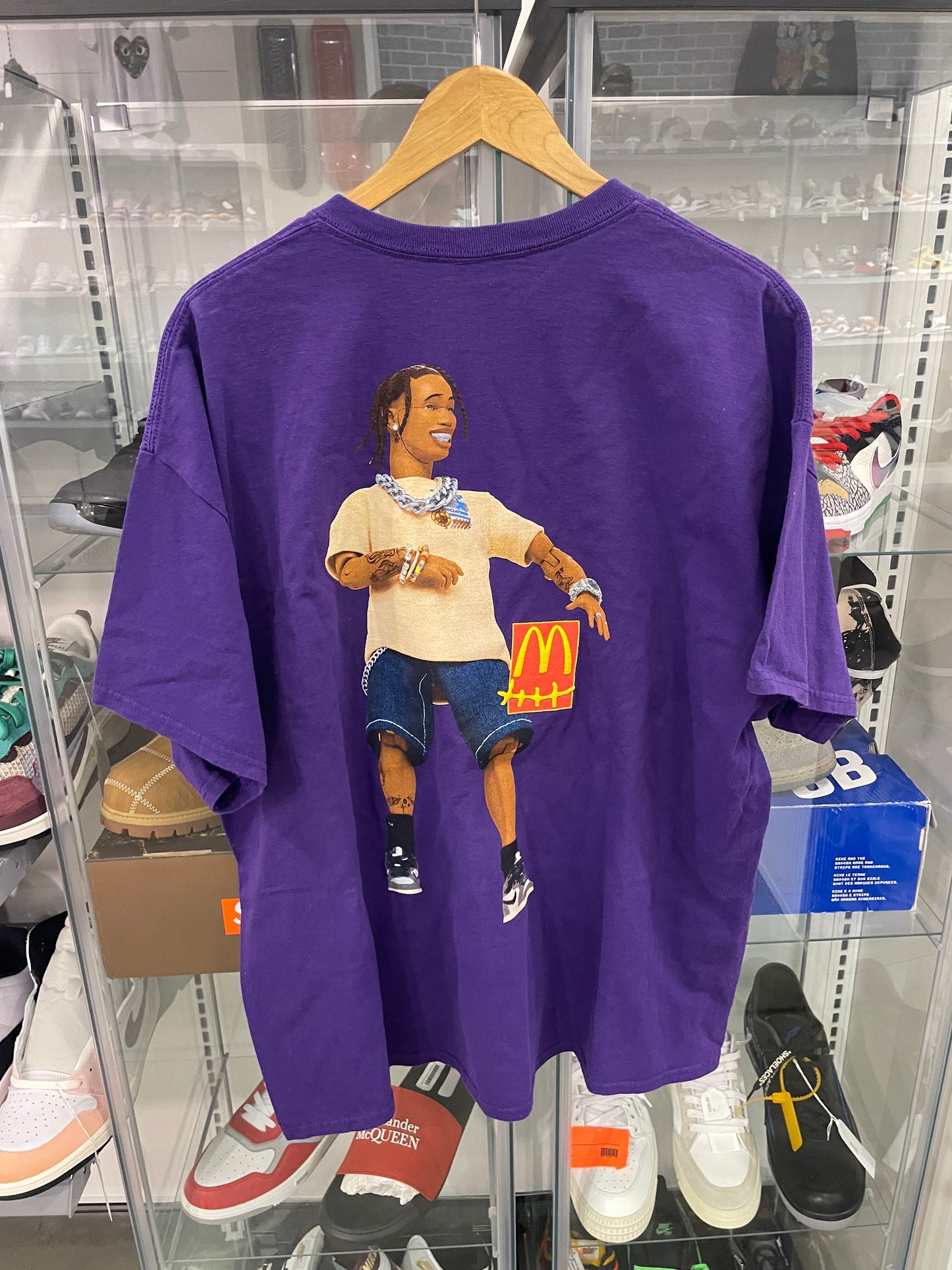 Travis Scott x Mcdonalds Action Figure Series II T-Shirt Purple
