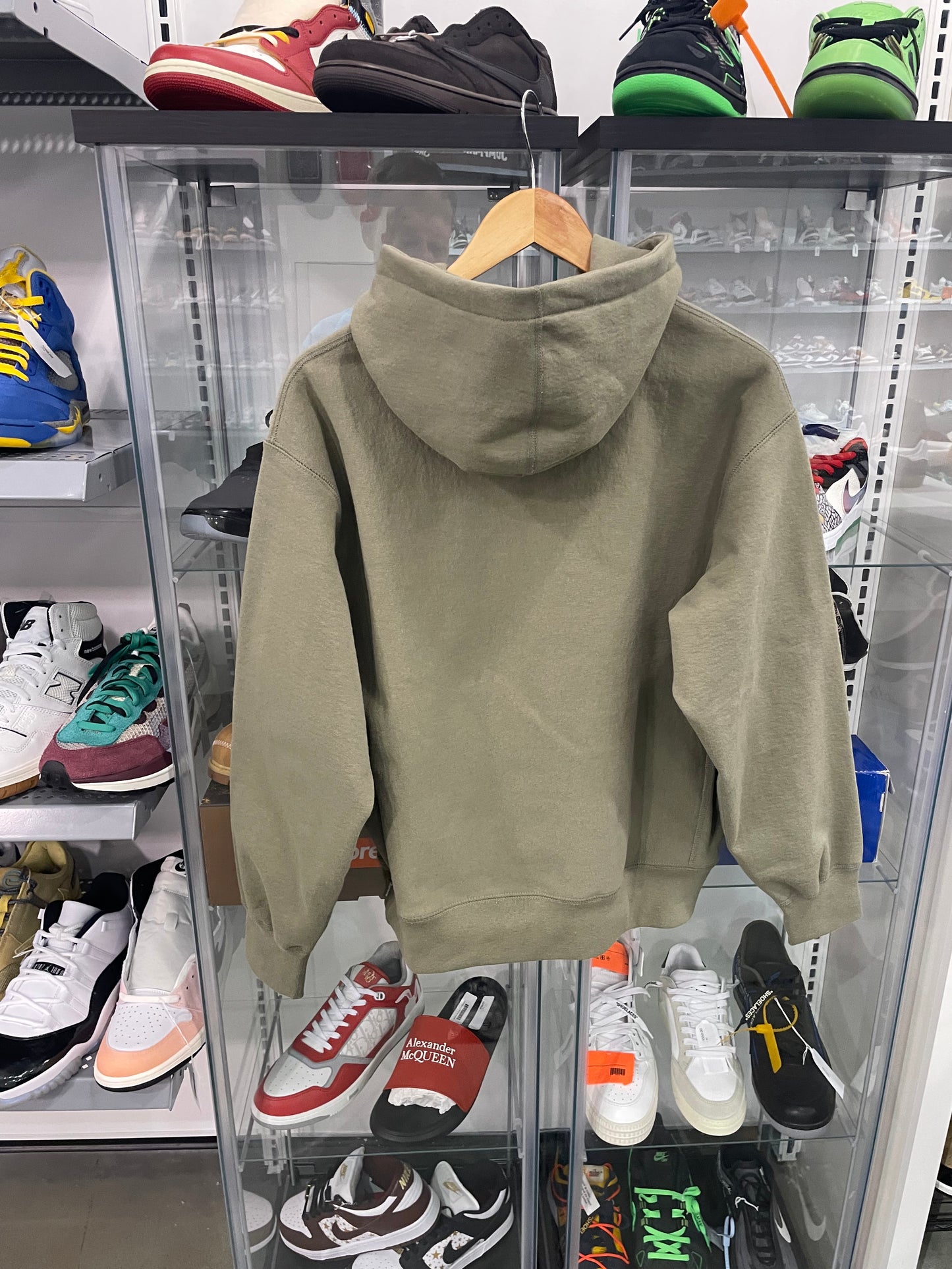 Supreme Box Logo Hooded Sweatshirt FW25 Light Olive