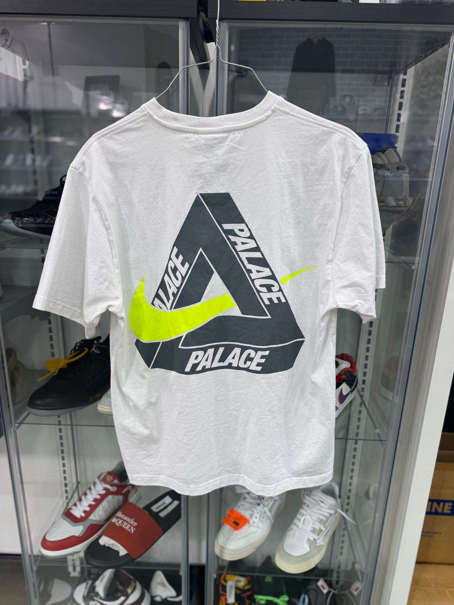 Preowned Palace x Nike Tri Swoosh T-Shirt White