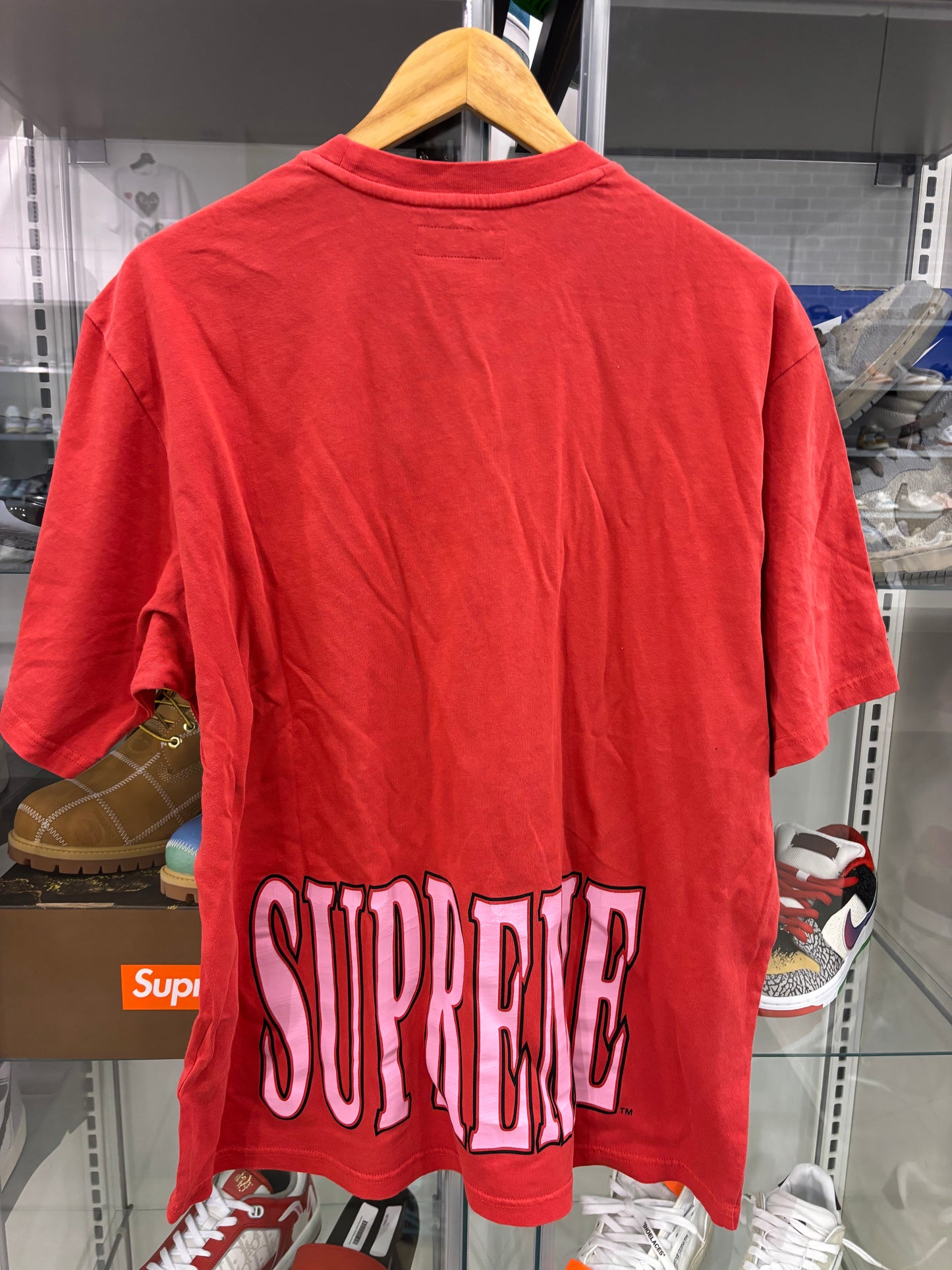 Supreme Cracked Stretch S/S Top Red