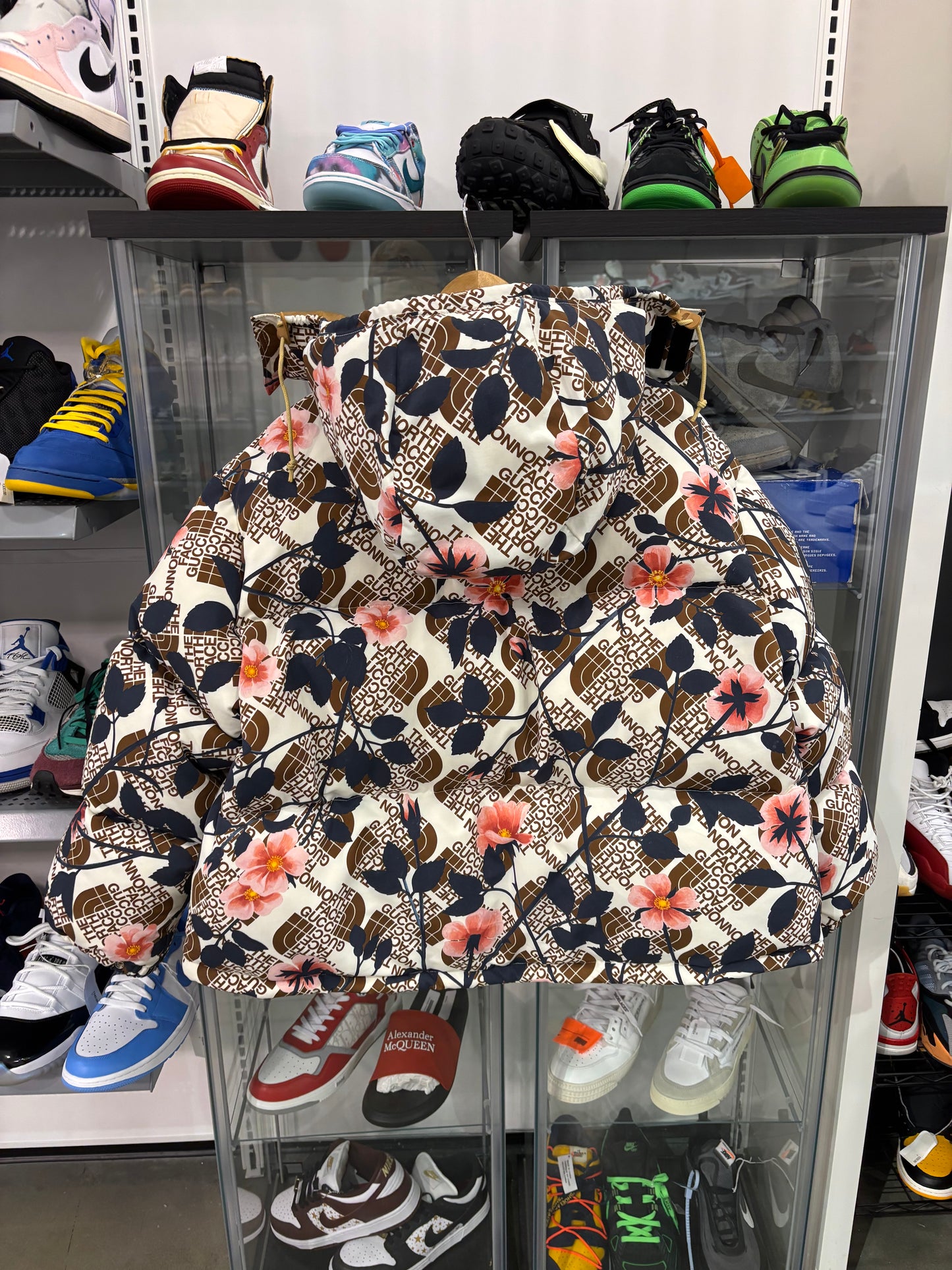 Preowned Gucci The North Face Floral Down Parka