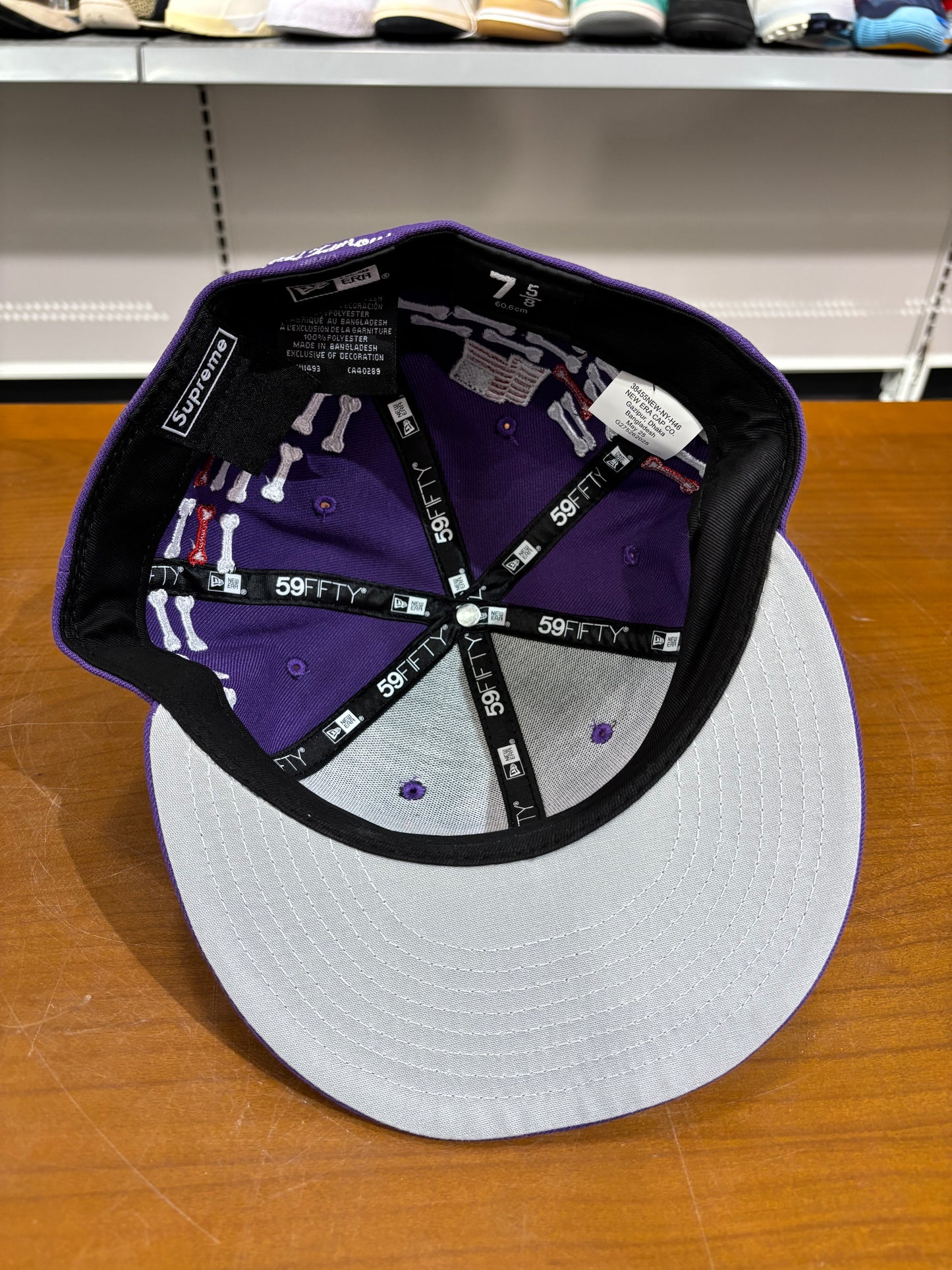Supreme Bones Box Logo New Era 59Fifty Fitted Hat