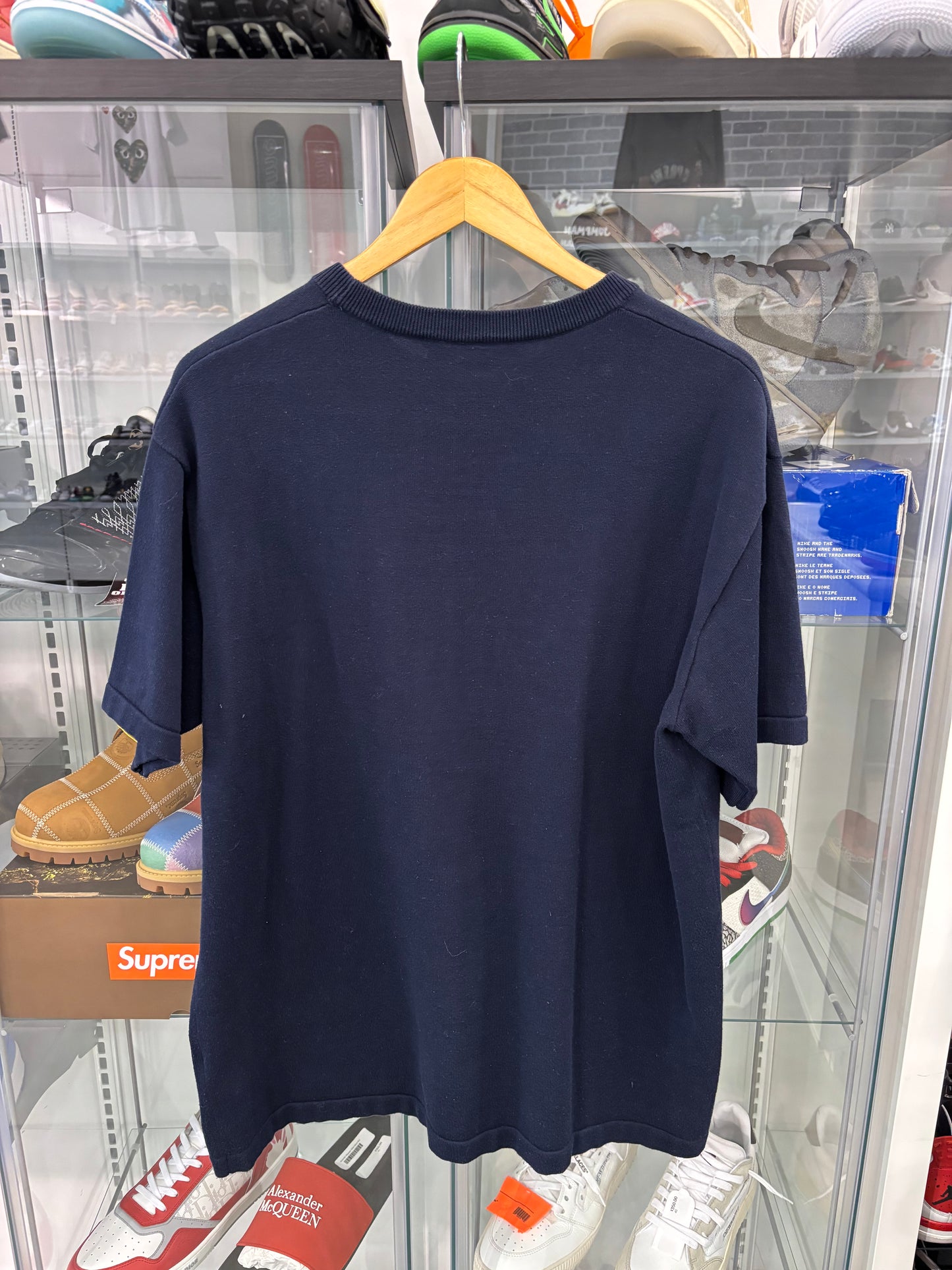 Preowned Louis Vuitton x Nigo Intarsia Jacquard Heart Crewneck Dark Ocean