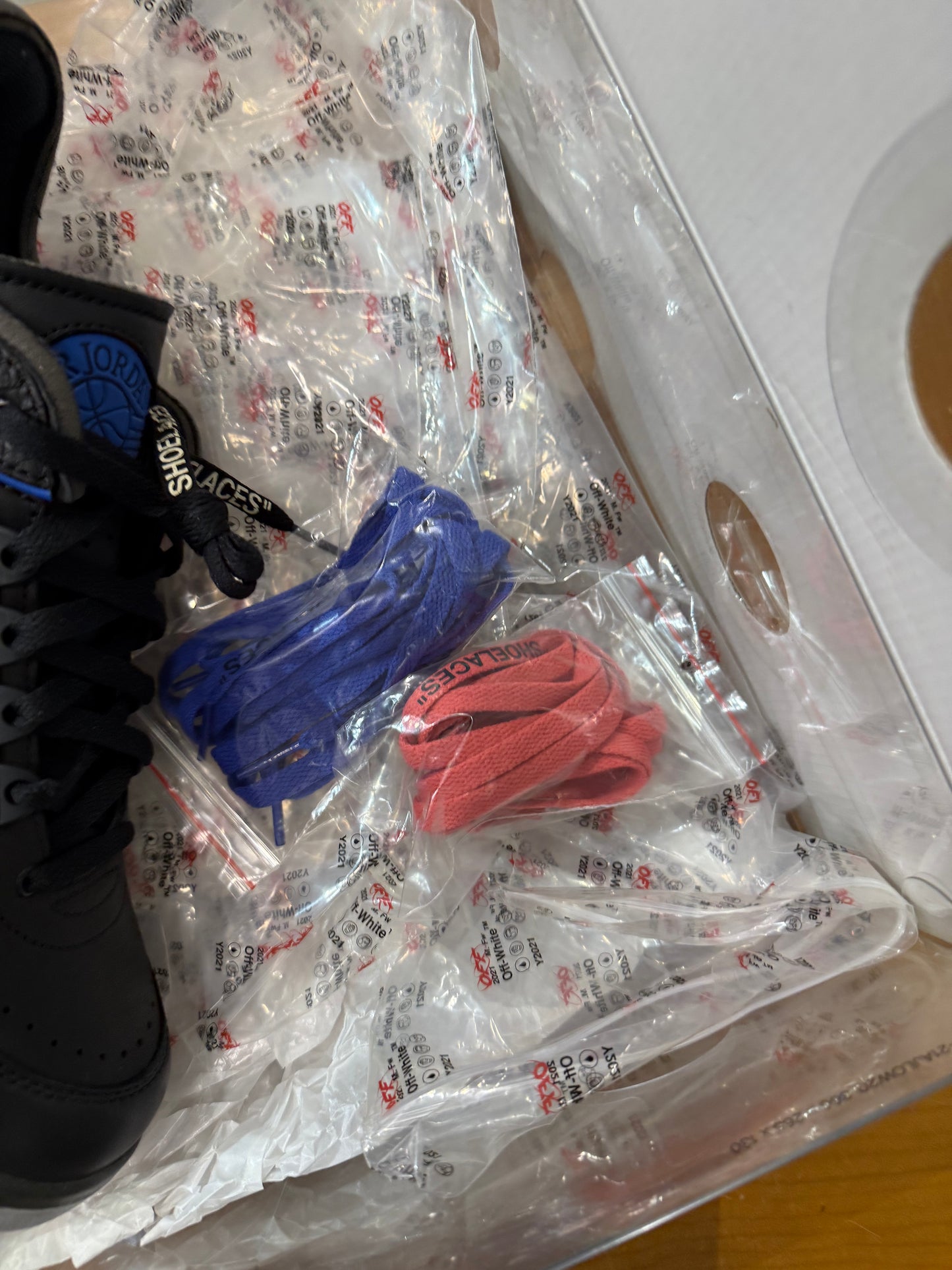 Preowned Air Jordan 2 Low Off-White Black Blue