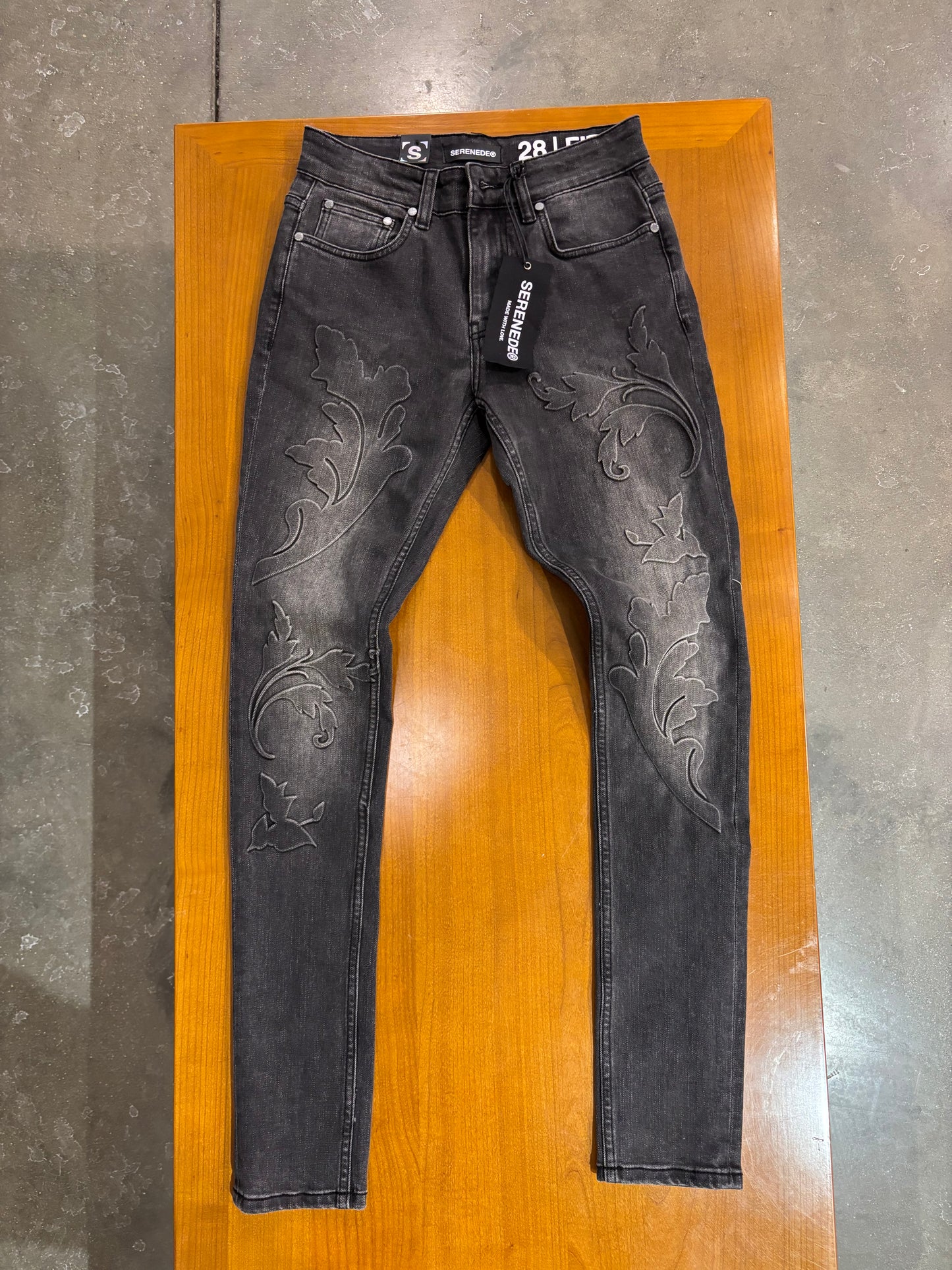 Preowned Purple Jeans P001 Black