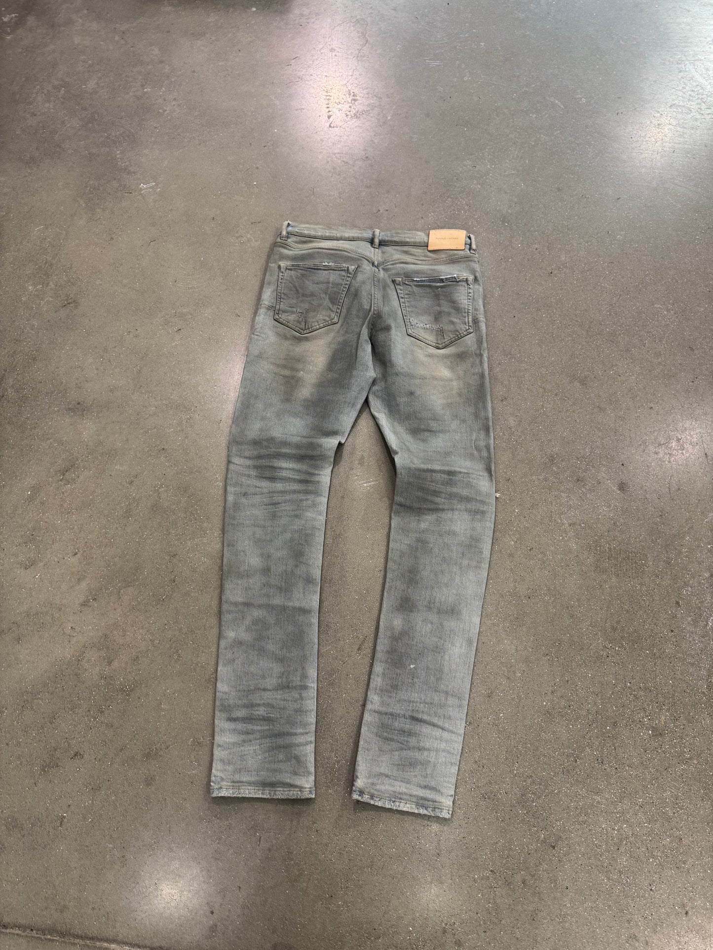 Preowned Purple Jeans P001 Dirty Denim