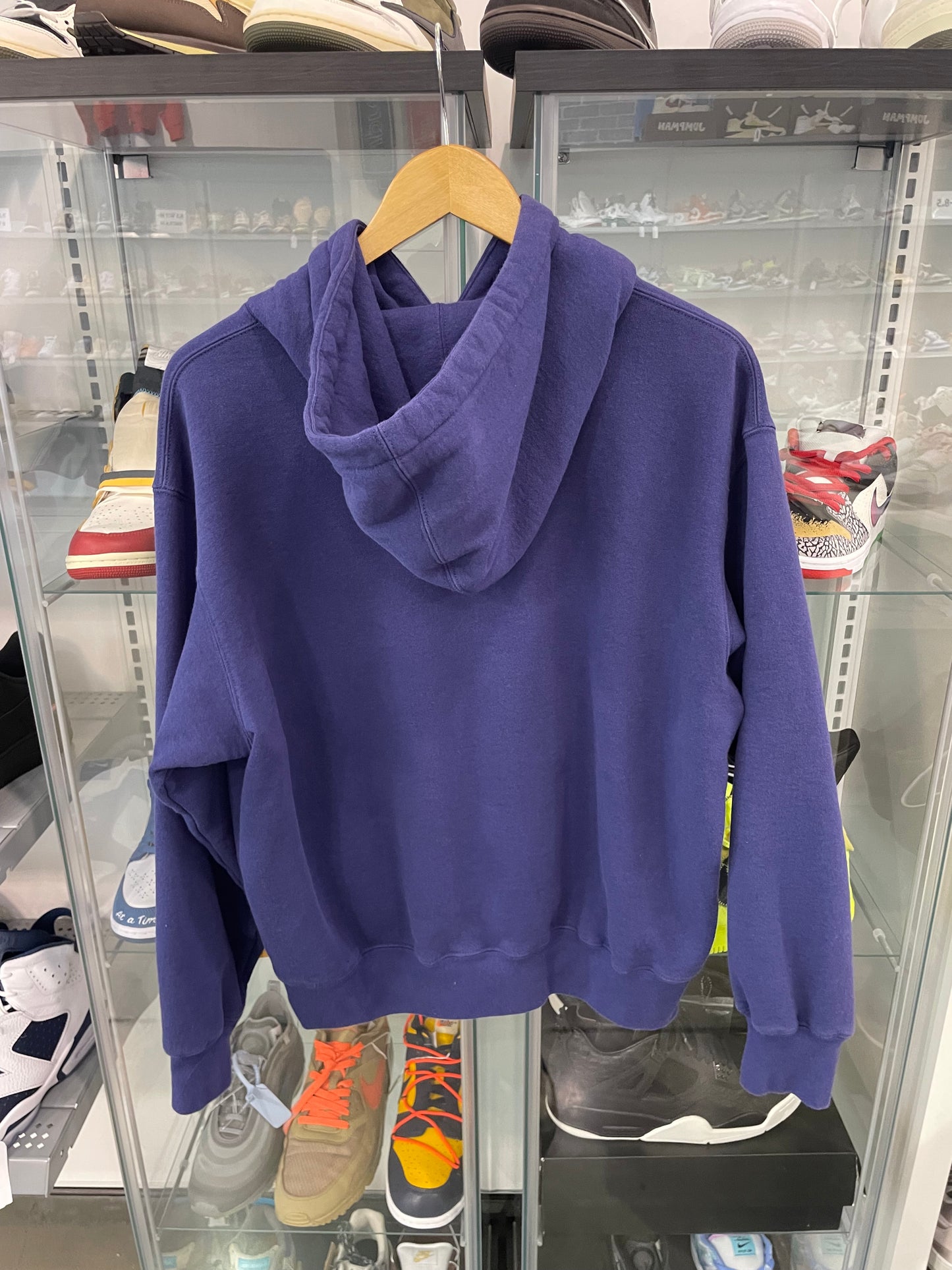 Preowned Supreme Old English Purple Hoodie