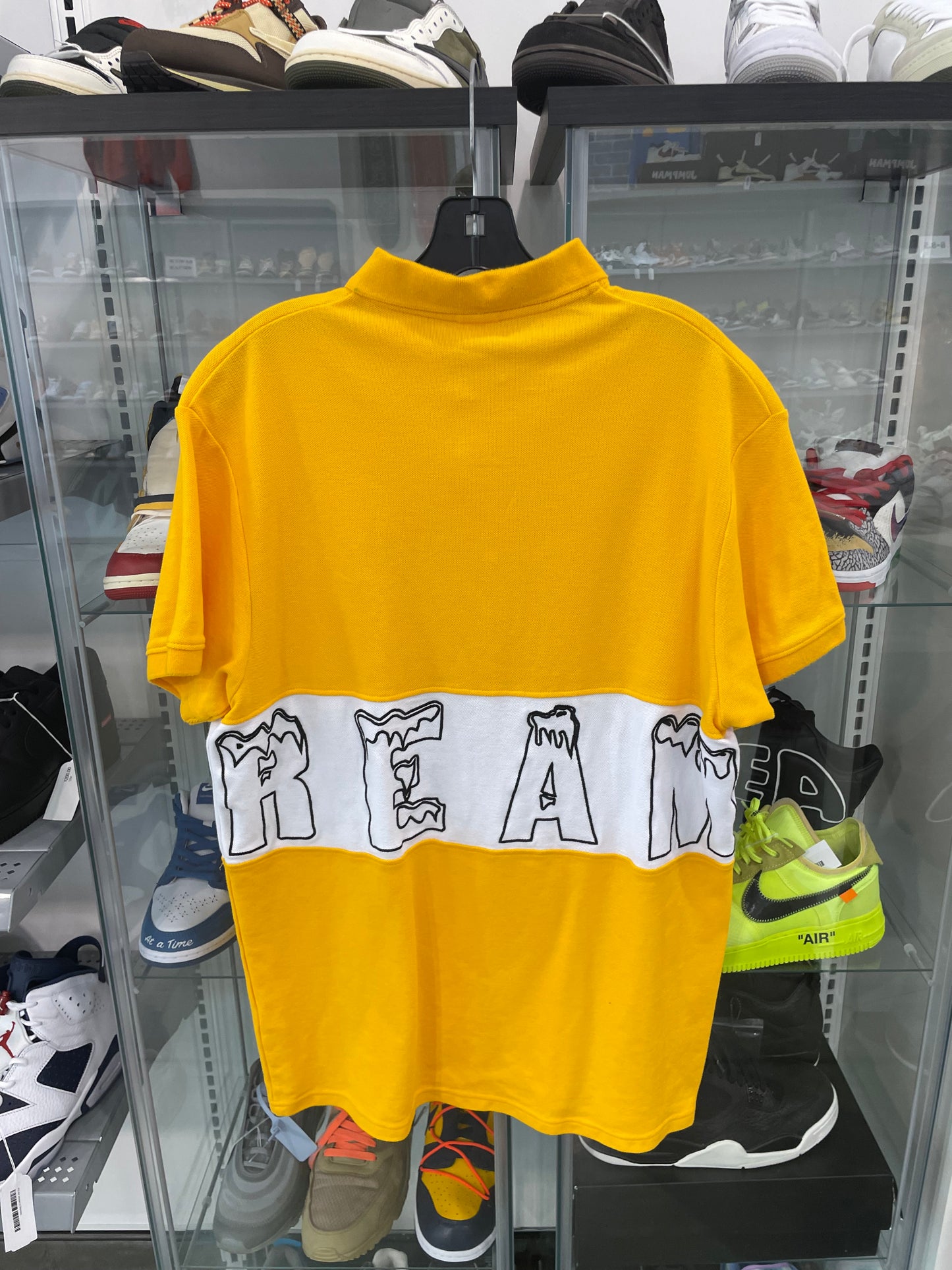 Preowned Billionaire Boys Club Polo Yellow White
