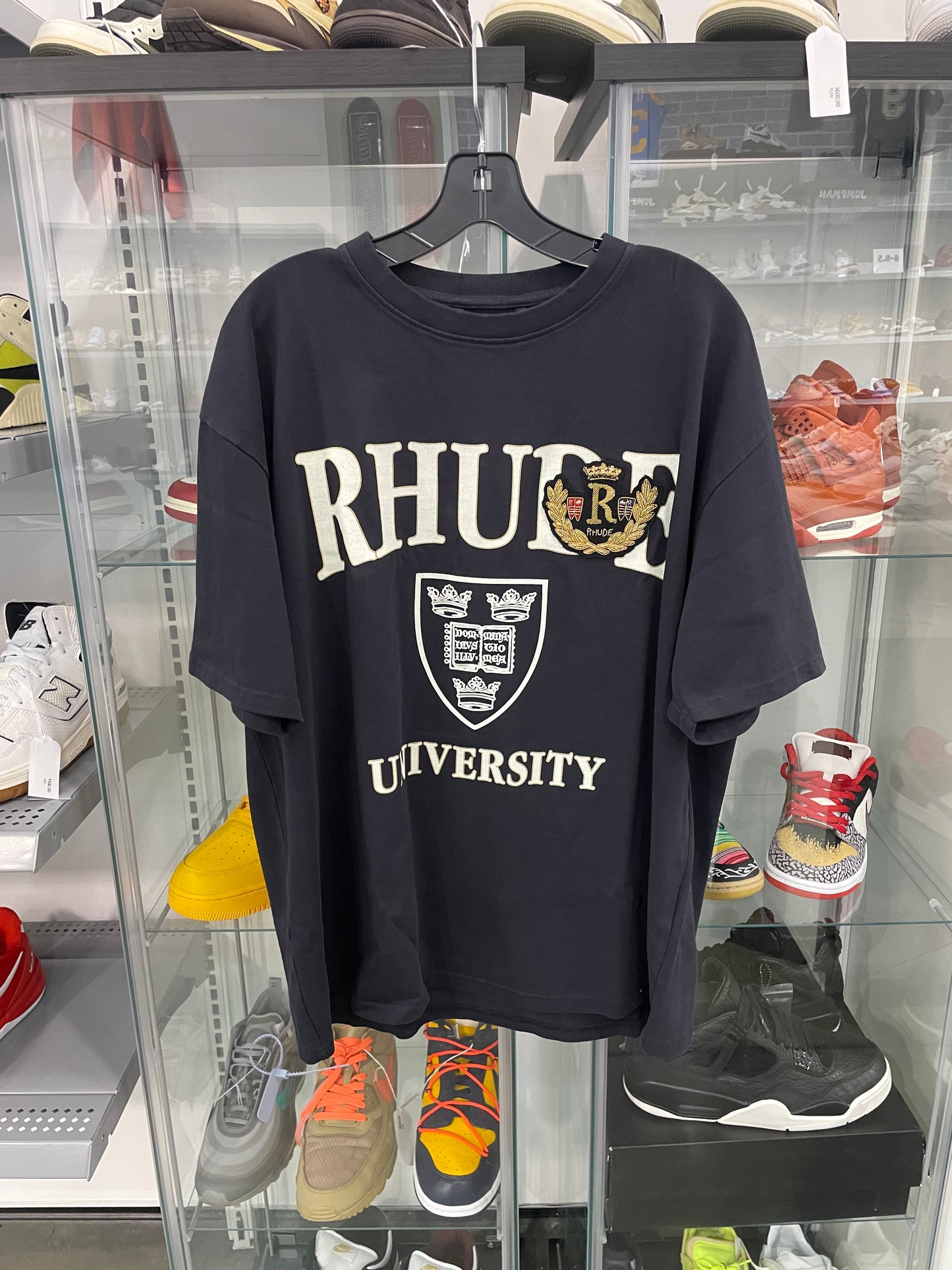 RHUDE OXFORD TEE Vintage Black