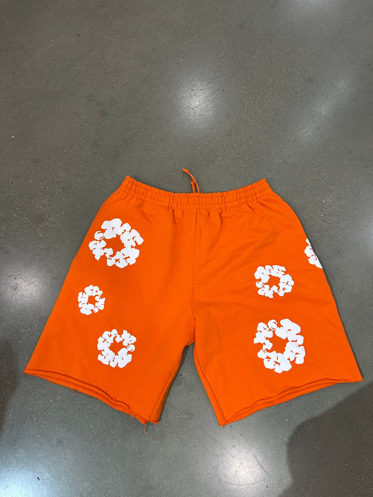 Denim Tears Cotton Wreath Shorts Orange