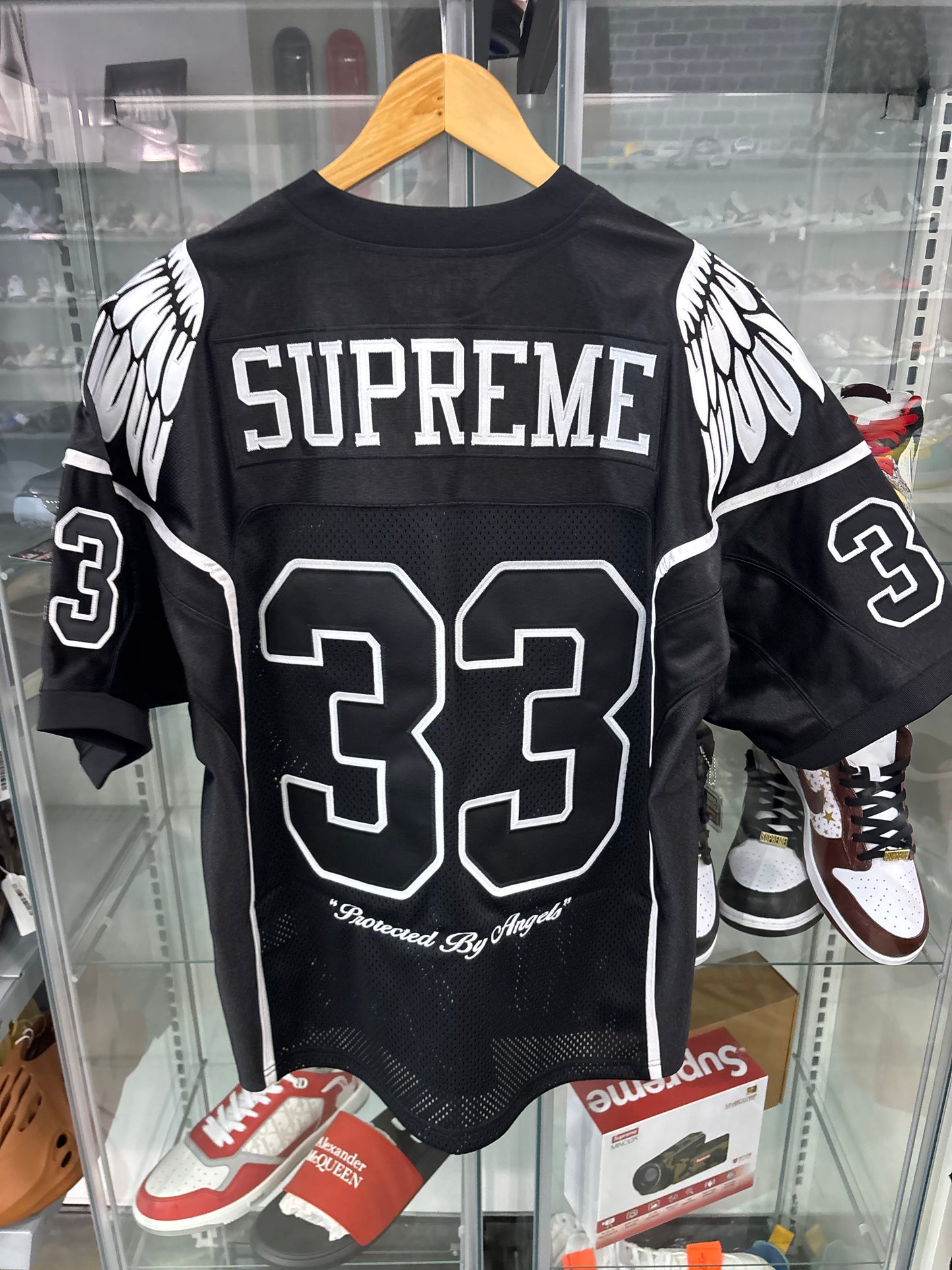 Supreme Wings Football Jersey Black