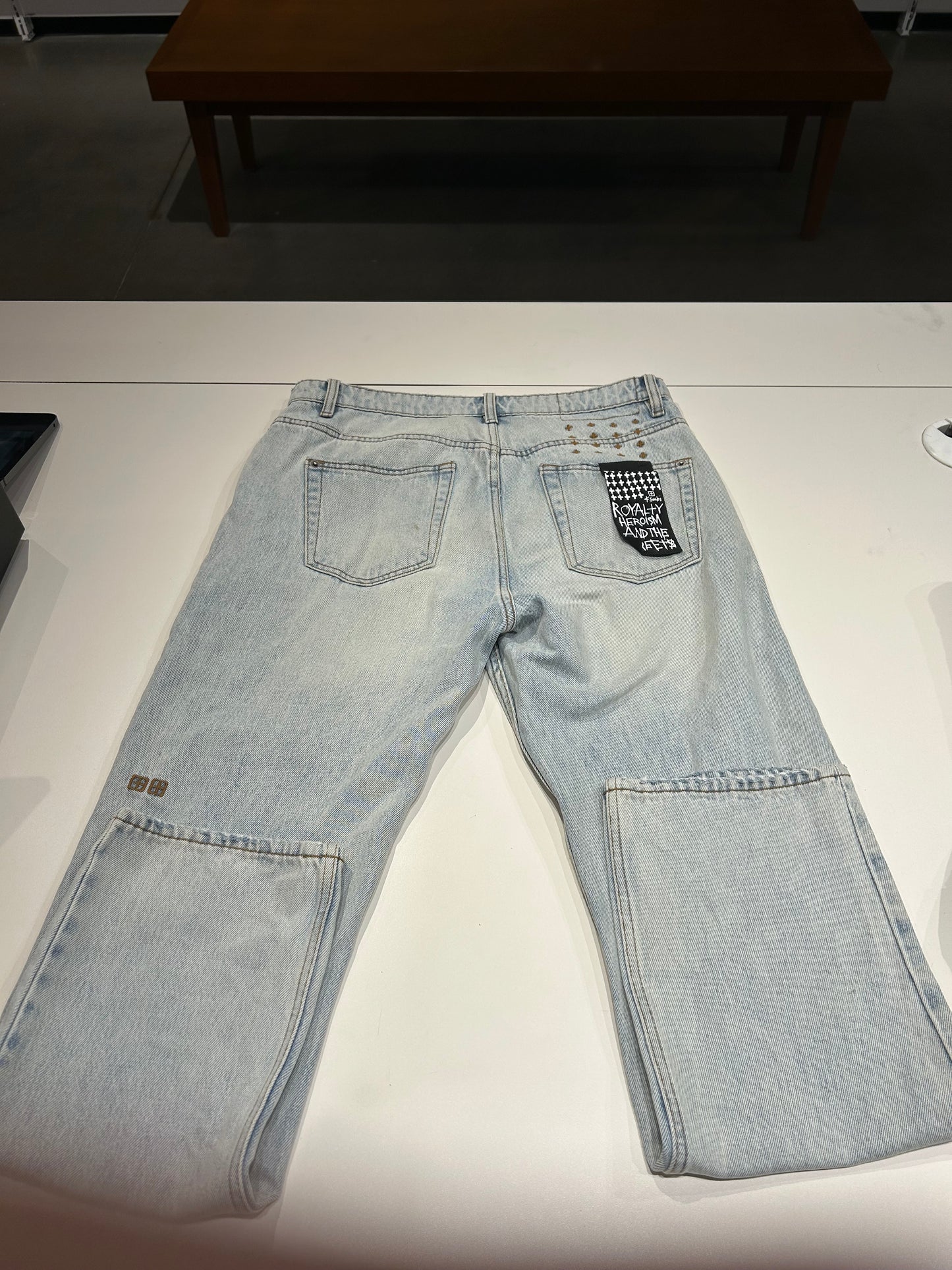 PREOWNED Ksubi Blue Jeans Hazlow Frost Blue Straight Denim