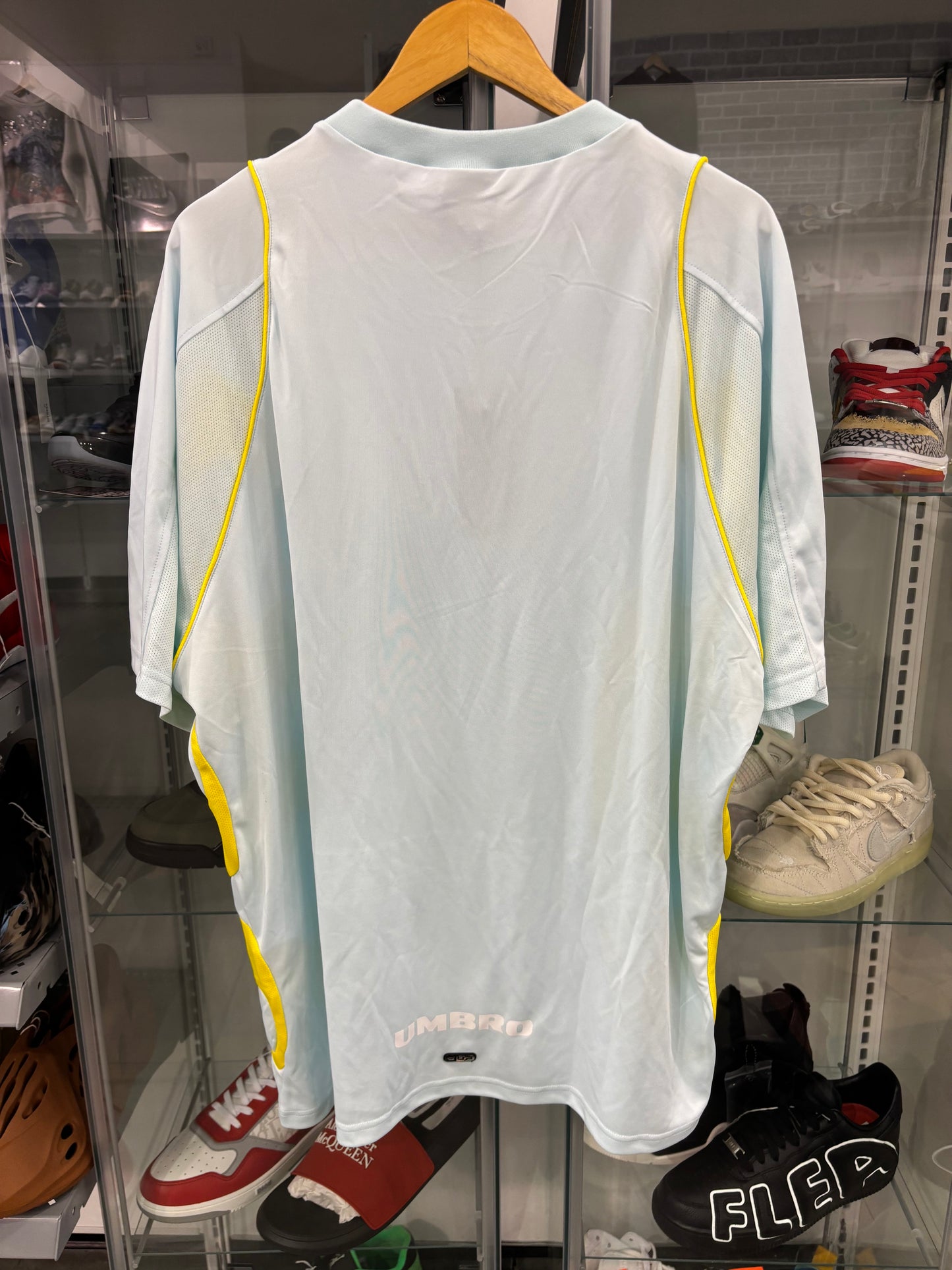 Supreme Umbro Old English Soccer Jersey Light Blue