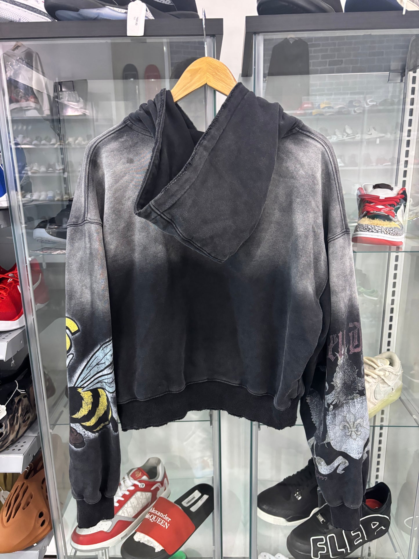 Preowned Vale Forever Blessed Zip Up Hoodie Black