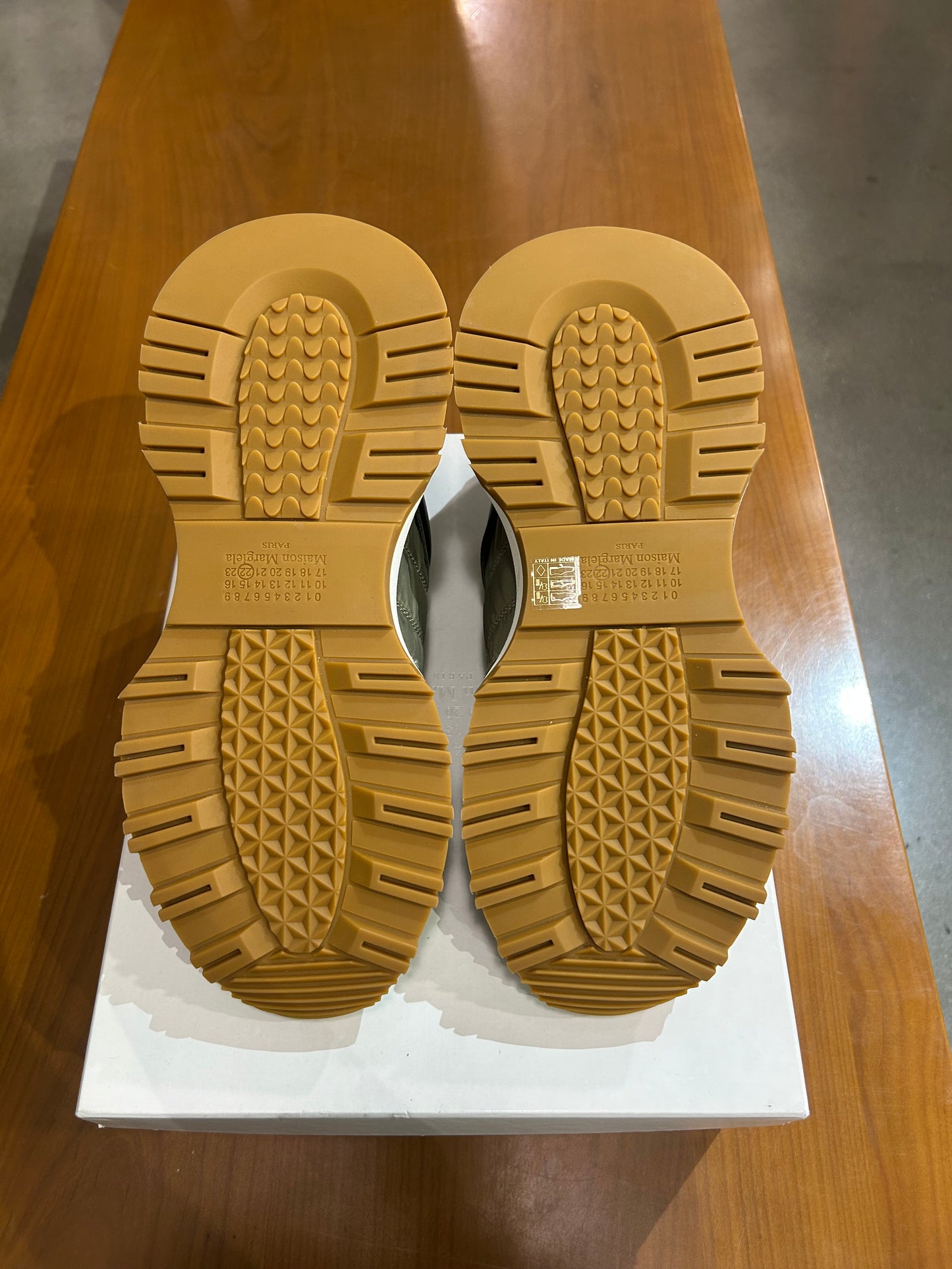 Maison Margiela Patchwork 50/50 Runner Olive