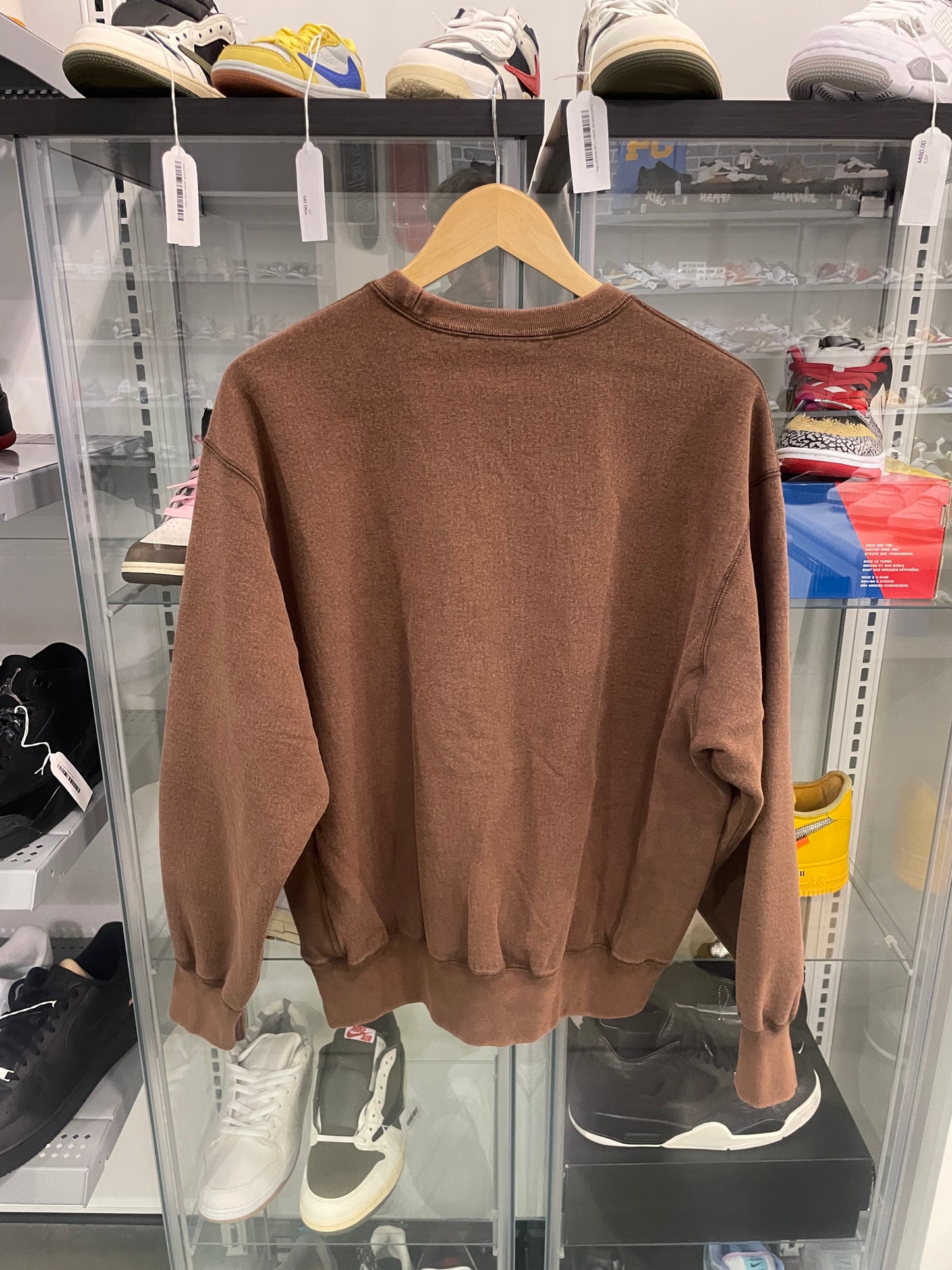 Supreme Box Logo Crewneck Brown
