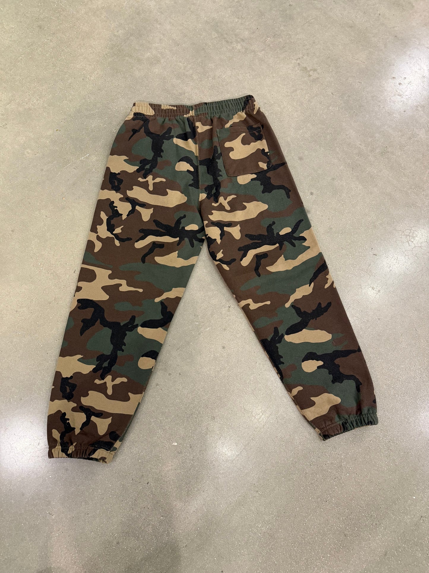 Supreme Satin Applique Sweatpants Woodland Camo