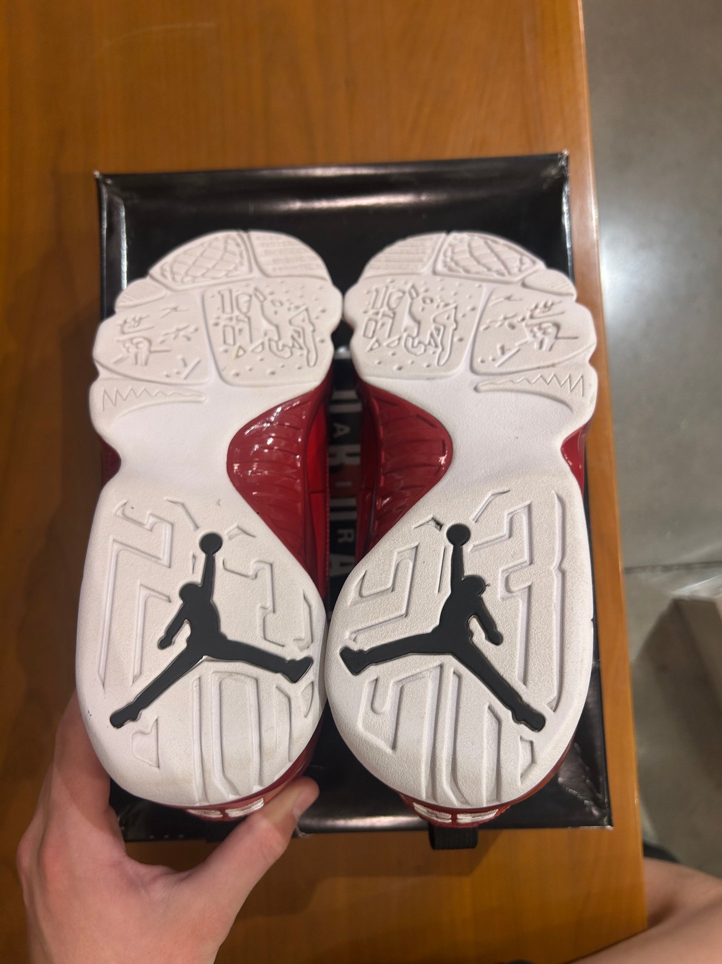Preowned Air Jordan 9 Gym Red