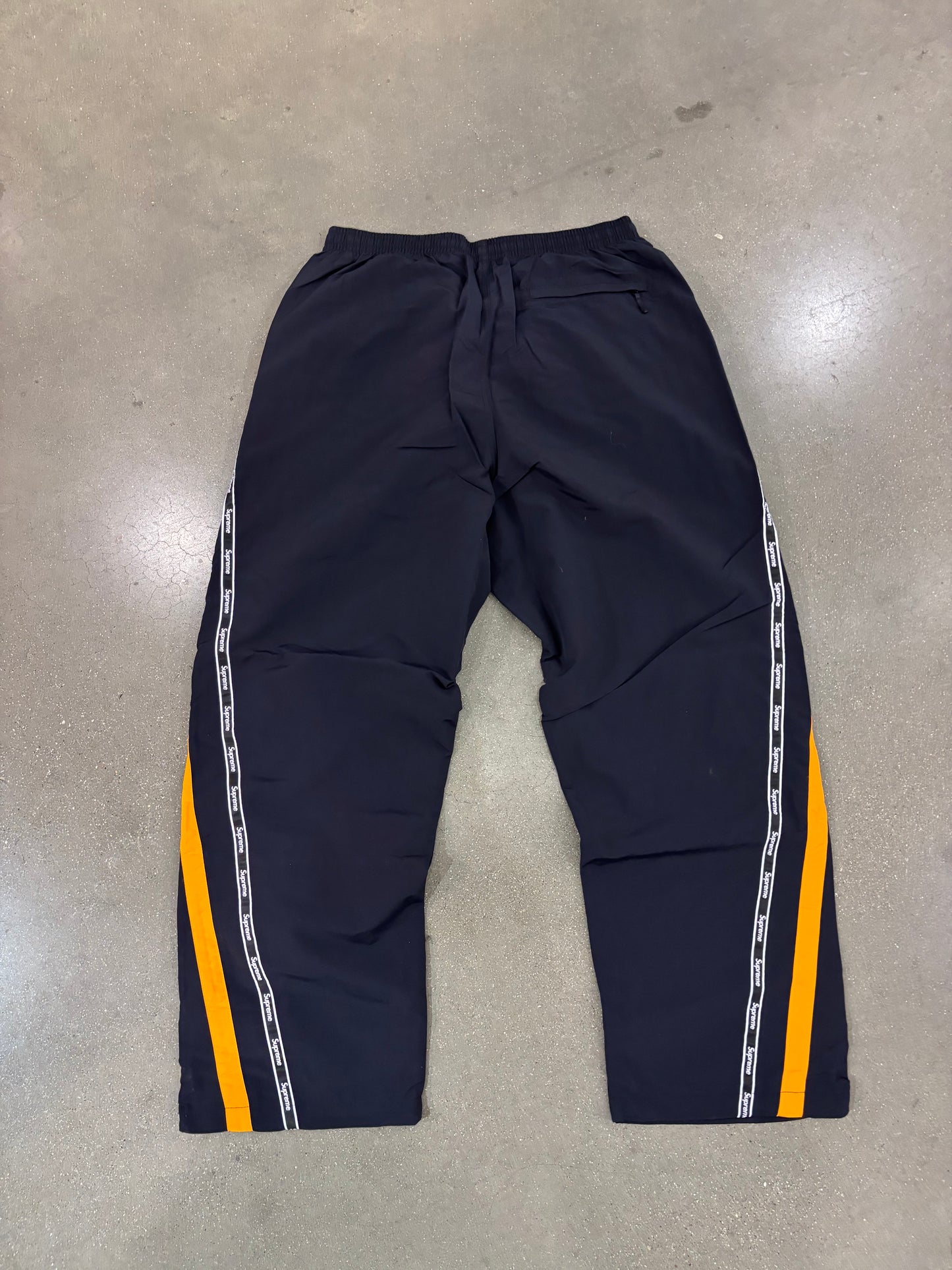 Supreme Logo Taping Track Pant Orange