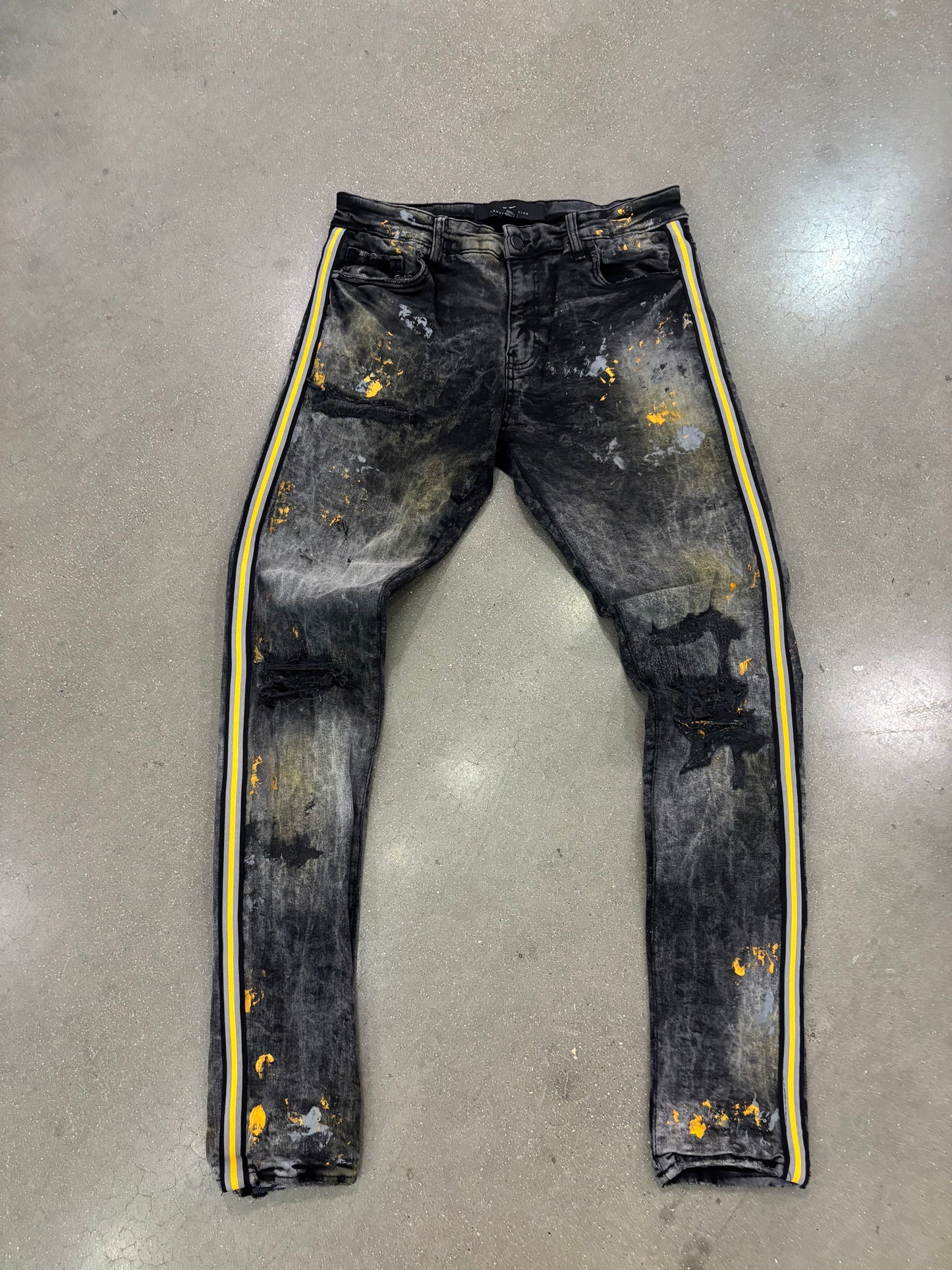 Preowned Legacy Splatter Denim Black