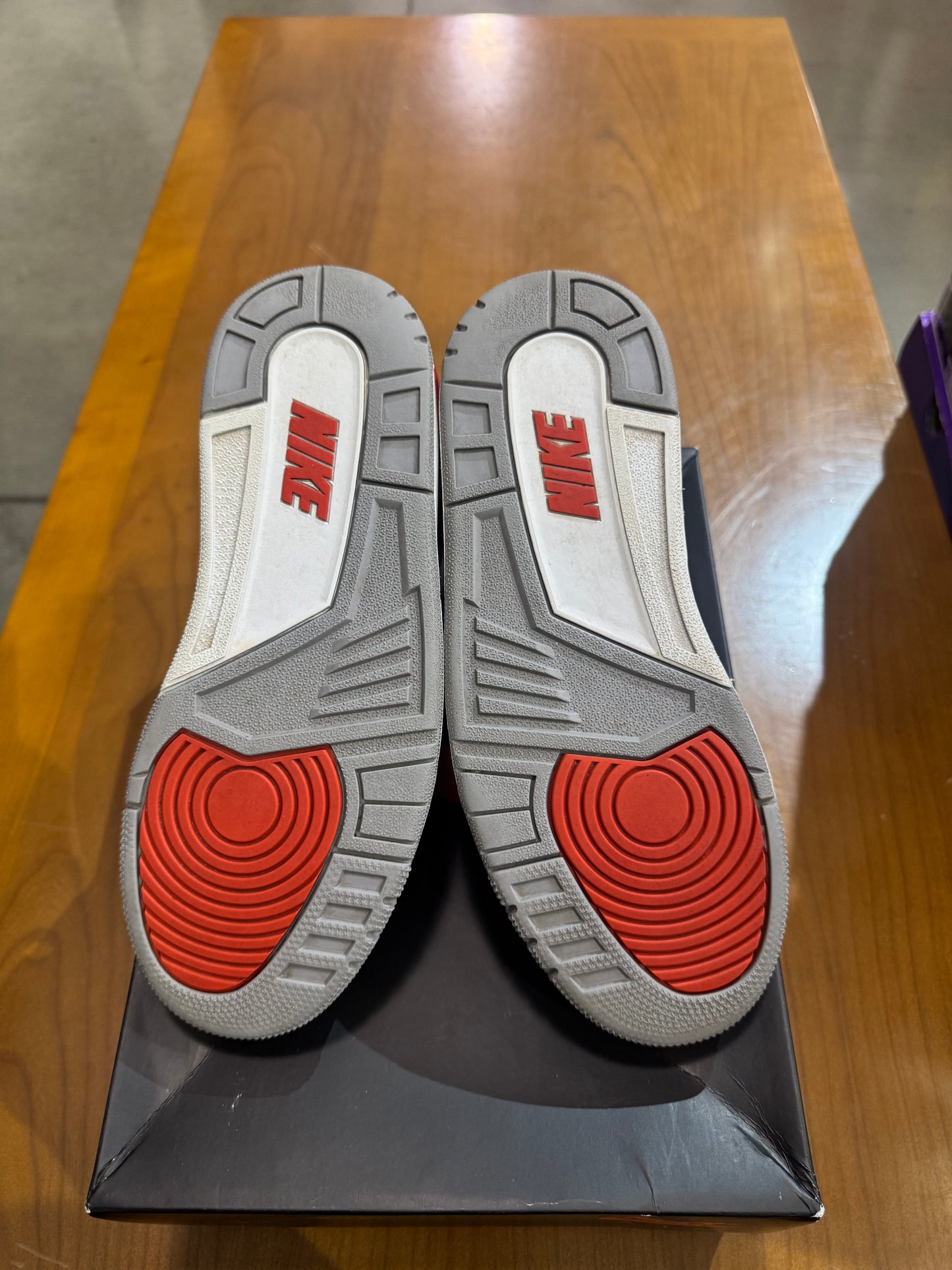 Preowned Air Jordan 3 Fire Red