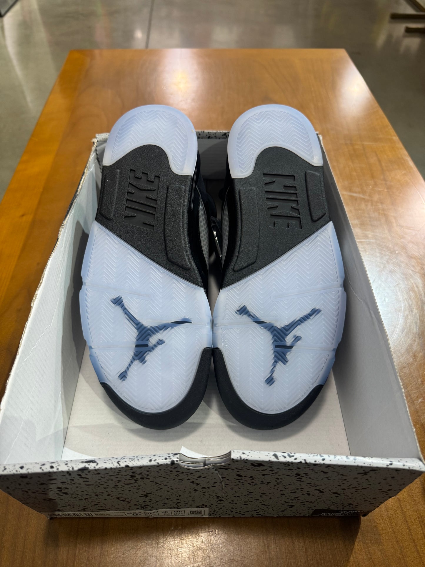 Air Jordan 5 Black Metallic Reimagined (No Box Lid)