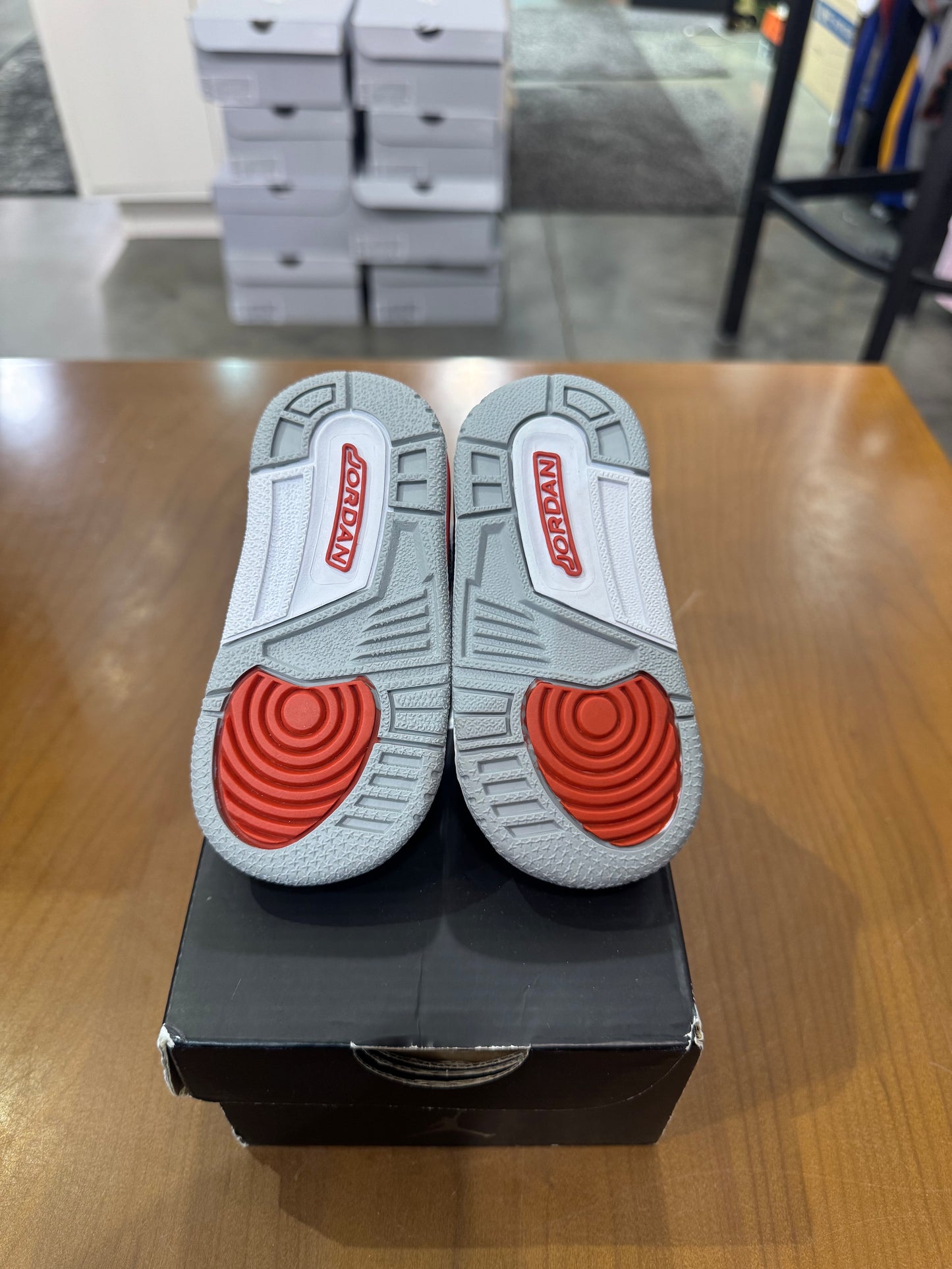 Preowned Air Jordan 3 Fire Red