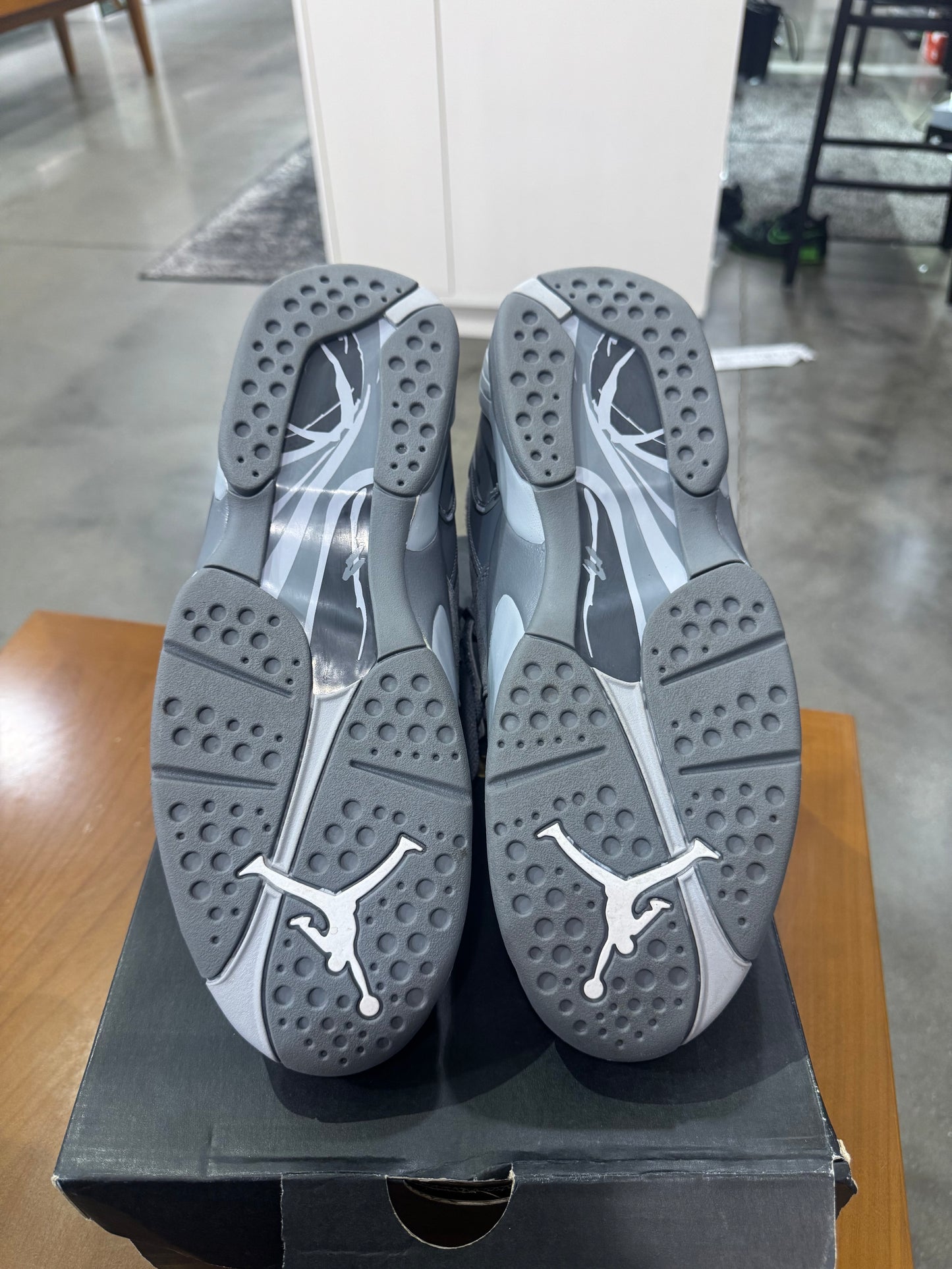 Preowned Air Jordan 8 Cool Grey