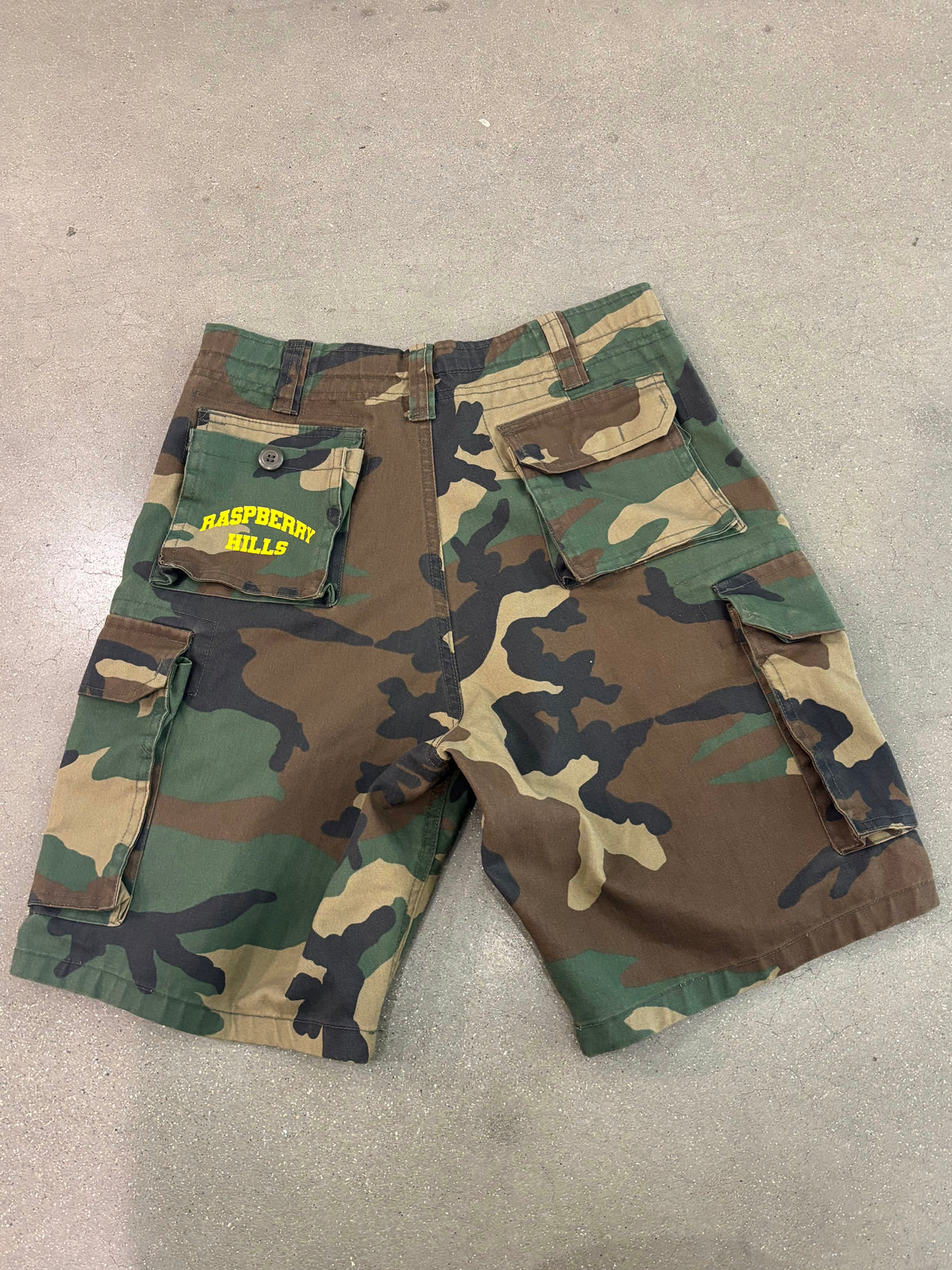 Raspberry Hills Camo Shorts