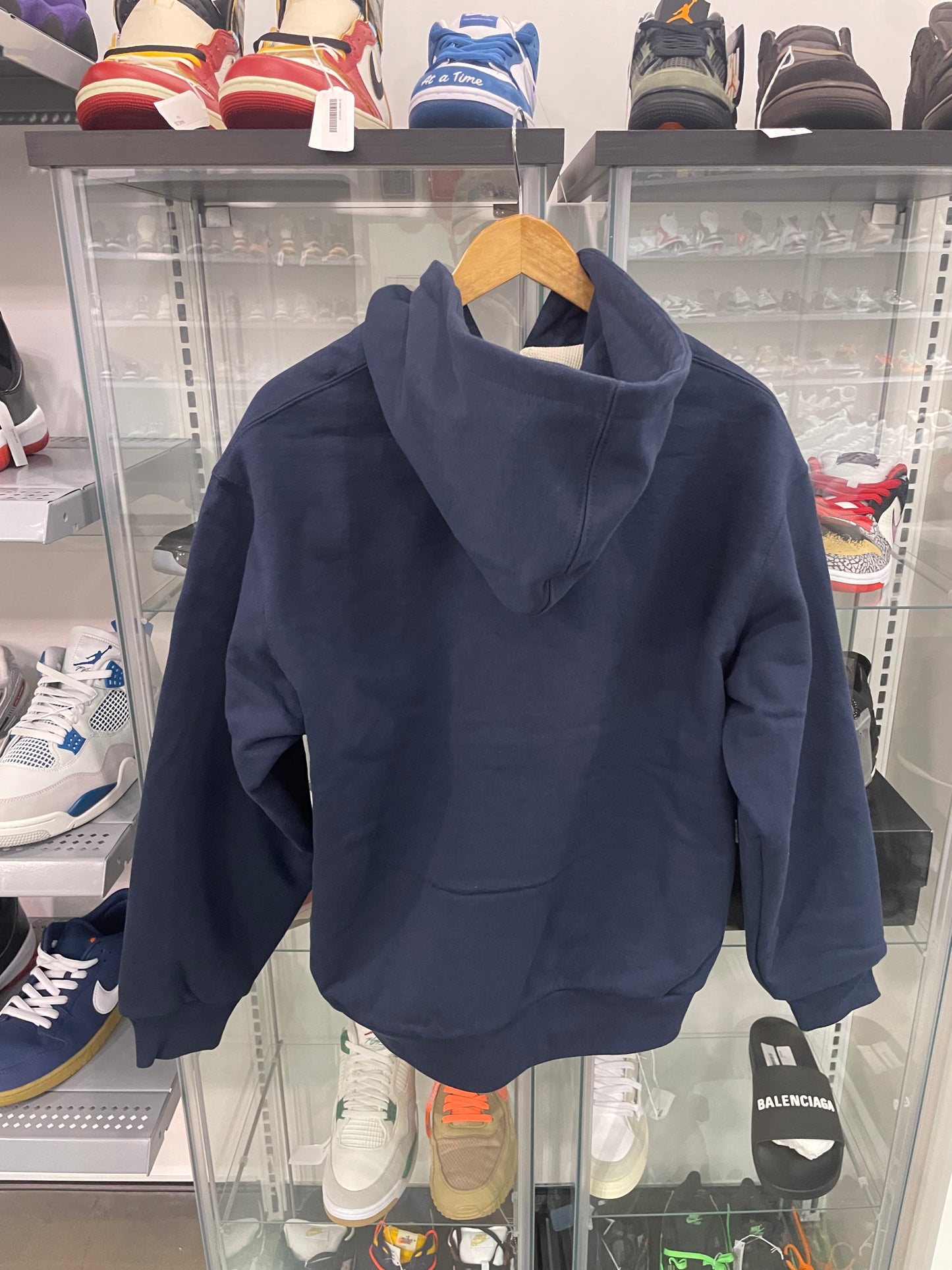 Supreme Arc Thermal Lined Zip Up Hooded Sweatshirt Navy