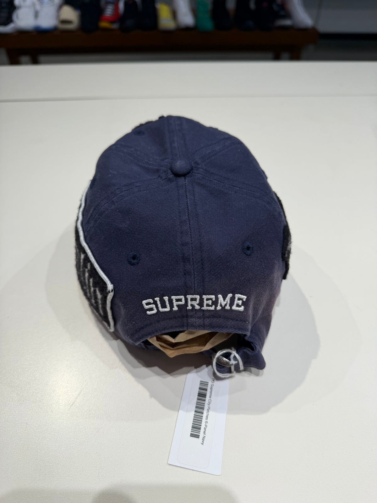 PREOWNED Supreme City Patches 6-Panel Navy
