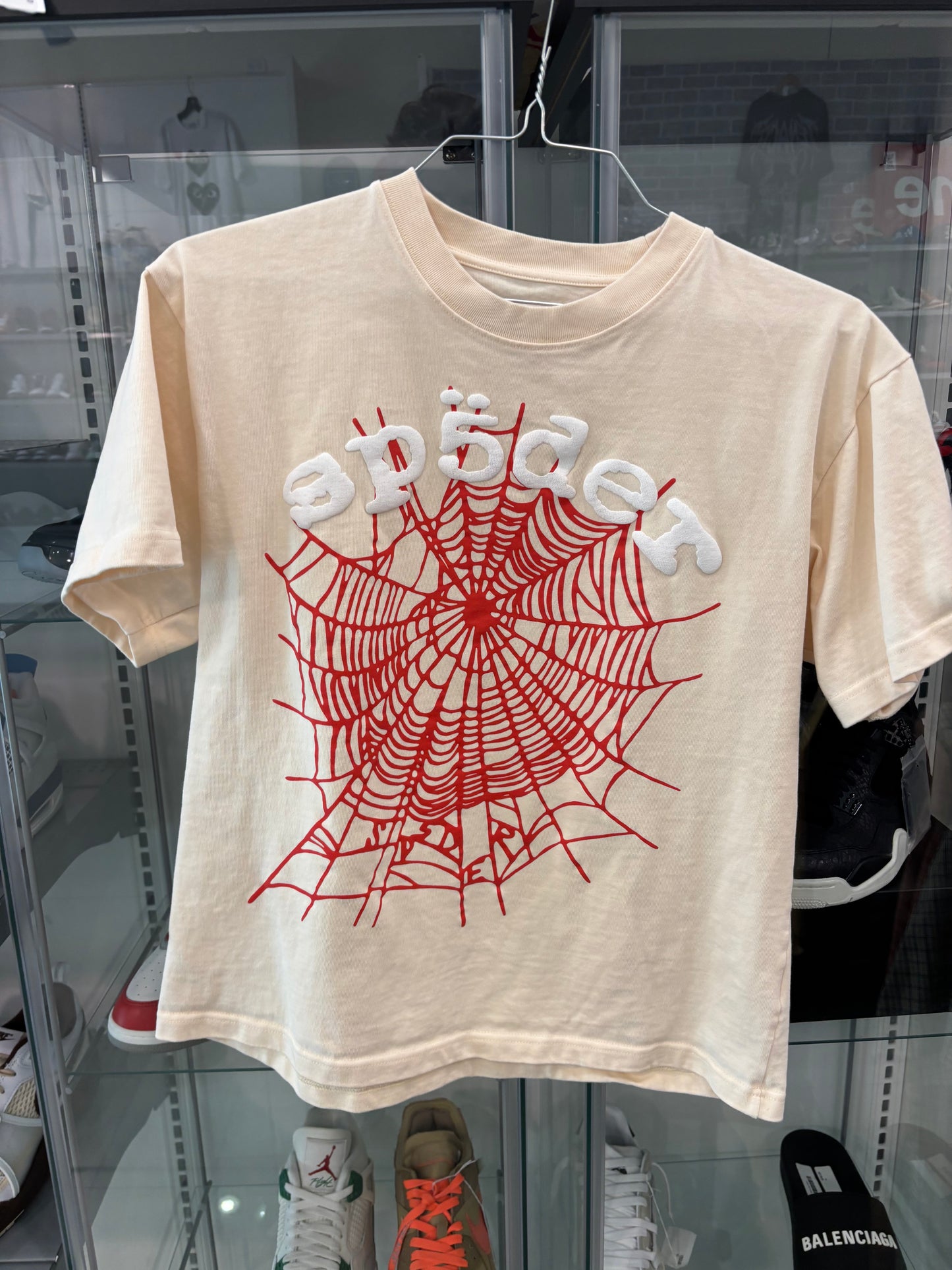 Preowned Sp5der Tee Cream