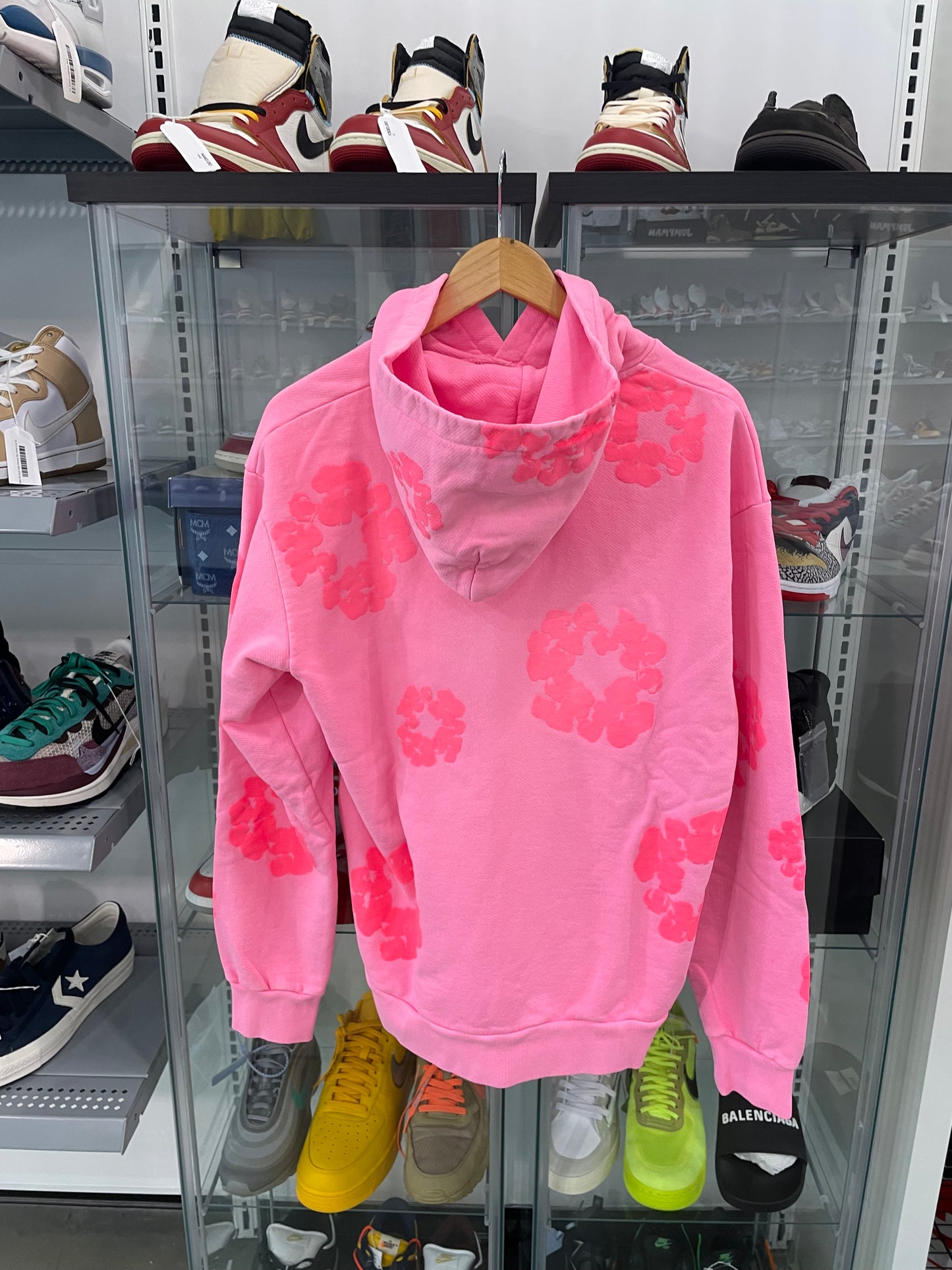 Denim Tears Mono Cotton Wreath Hoodie Pink