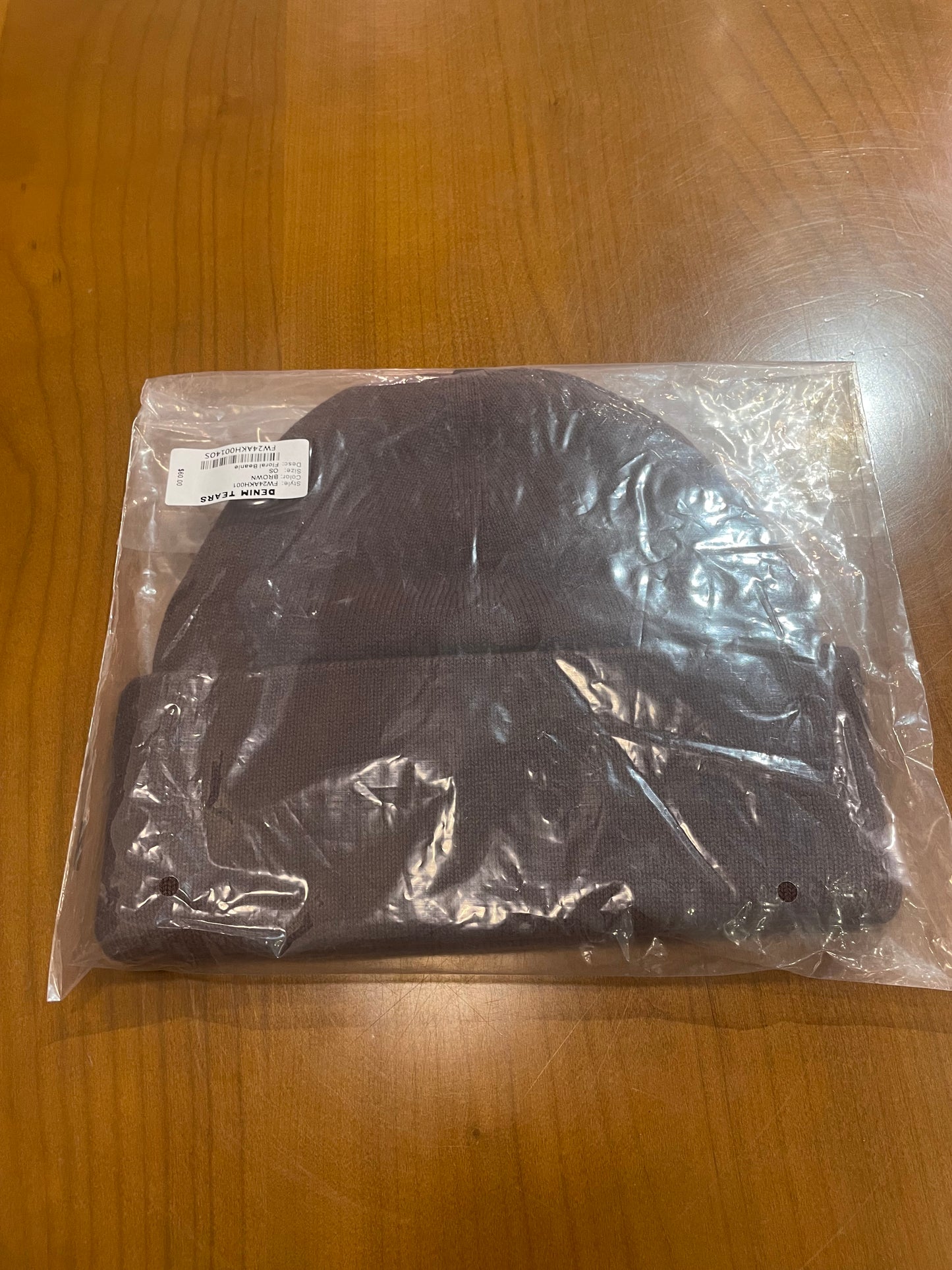 Denim Tears Floral Beanie Brown