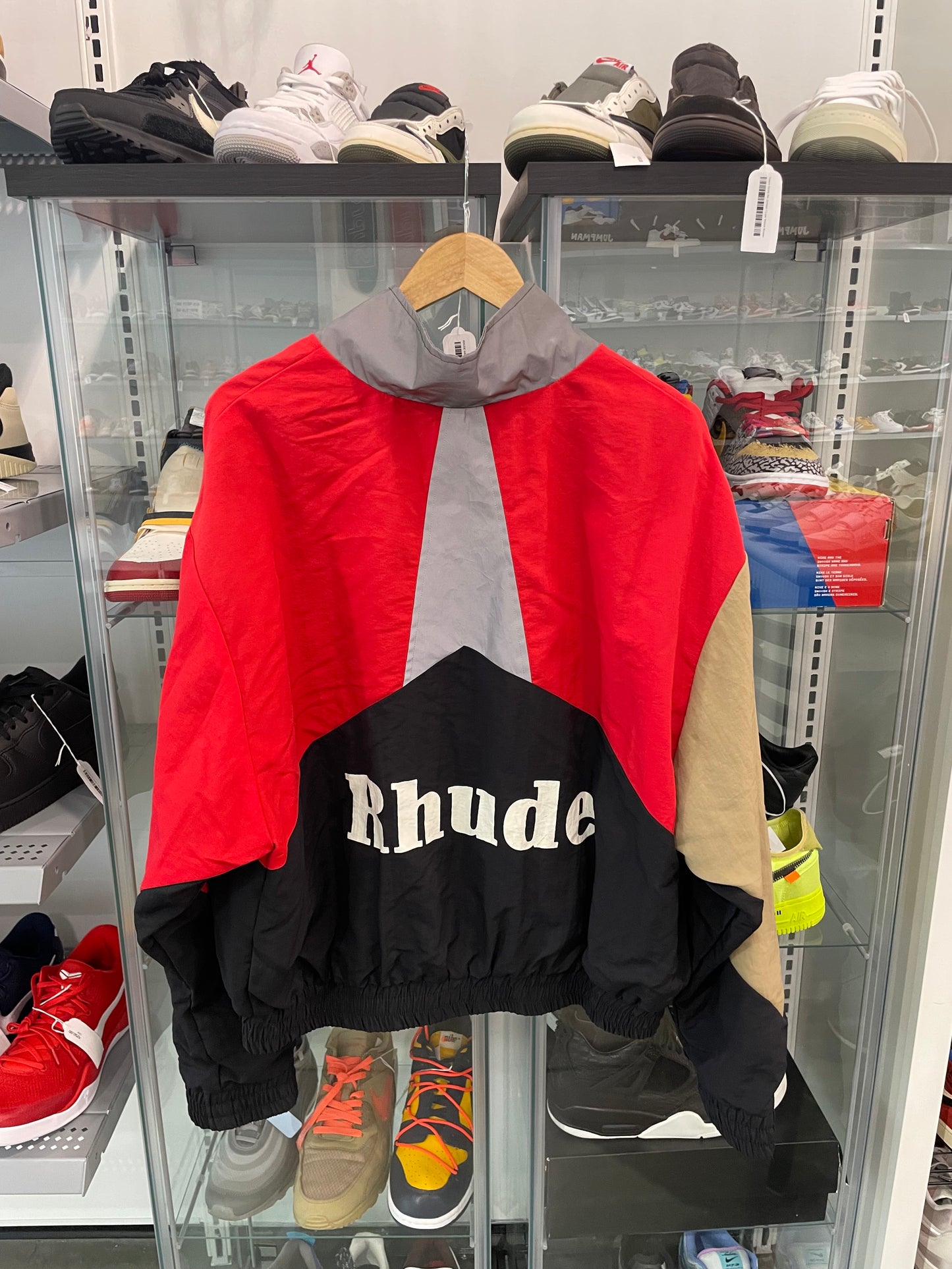 Rhude Color Blocked Jacket Red
