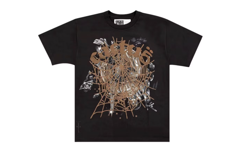 Sp5der Cactus Jack Tee Black