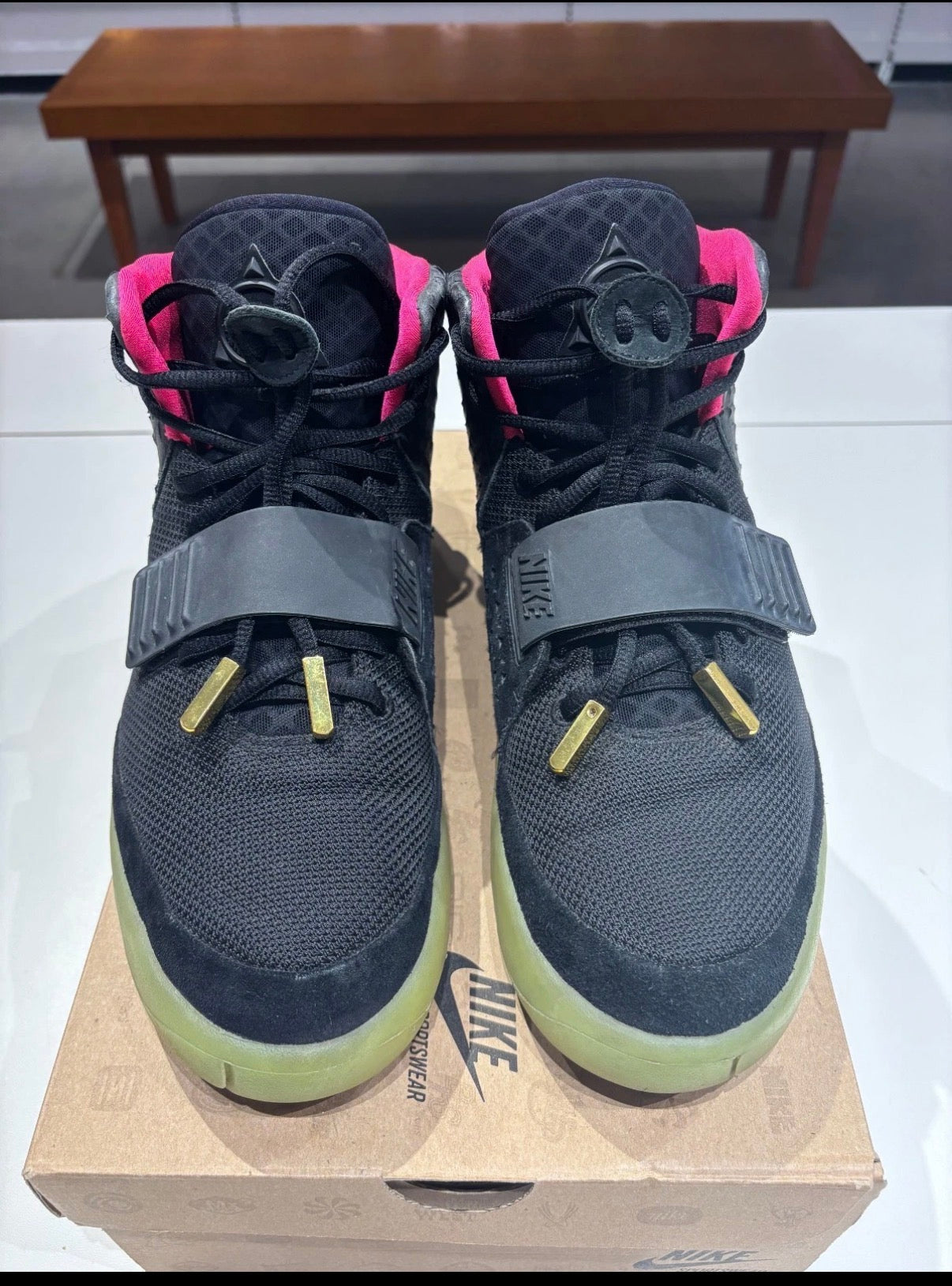 Preowned Nike Air Yeezy 2 Solar Red Size 12