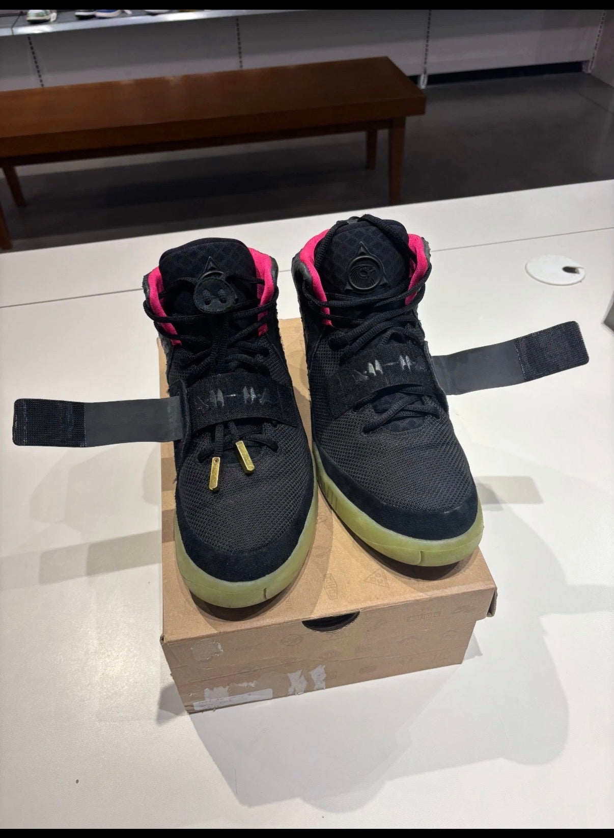 Preowned Nike Air Yeezy 2 Solar Red Size 12