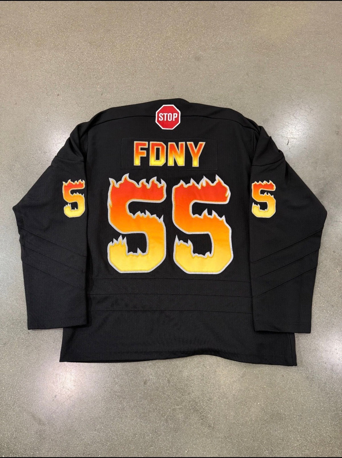 Brand New Supreme FDNY Hockey Jersey Black Size Small