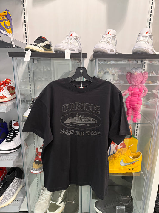 Cortez Reflective Alcatraz Tee Triple Black