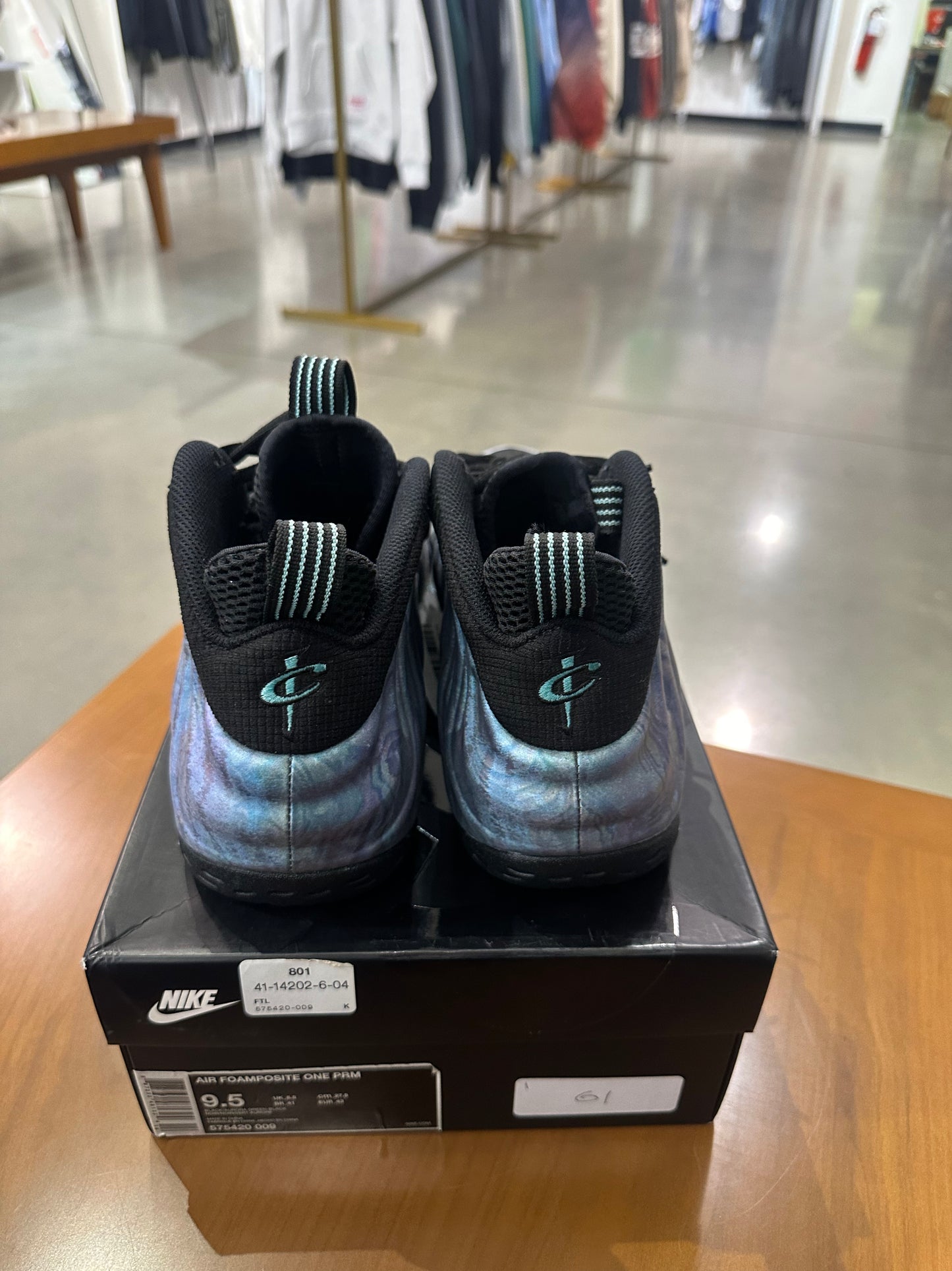 Preowned Nike Foamposite Abalone